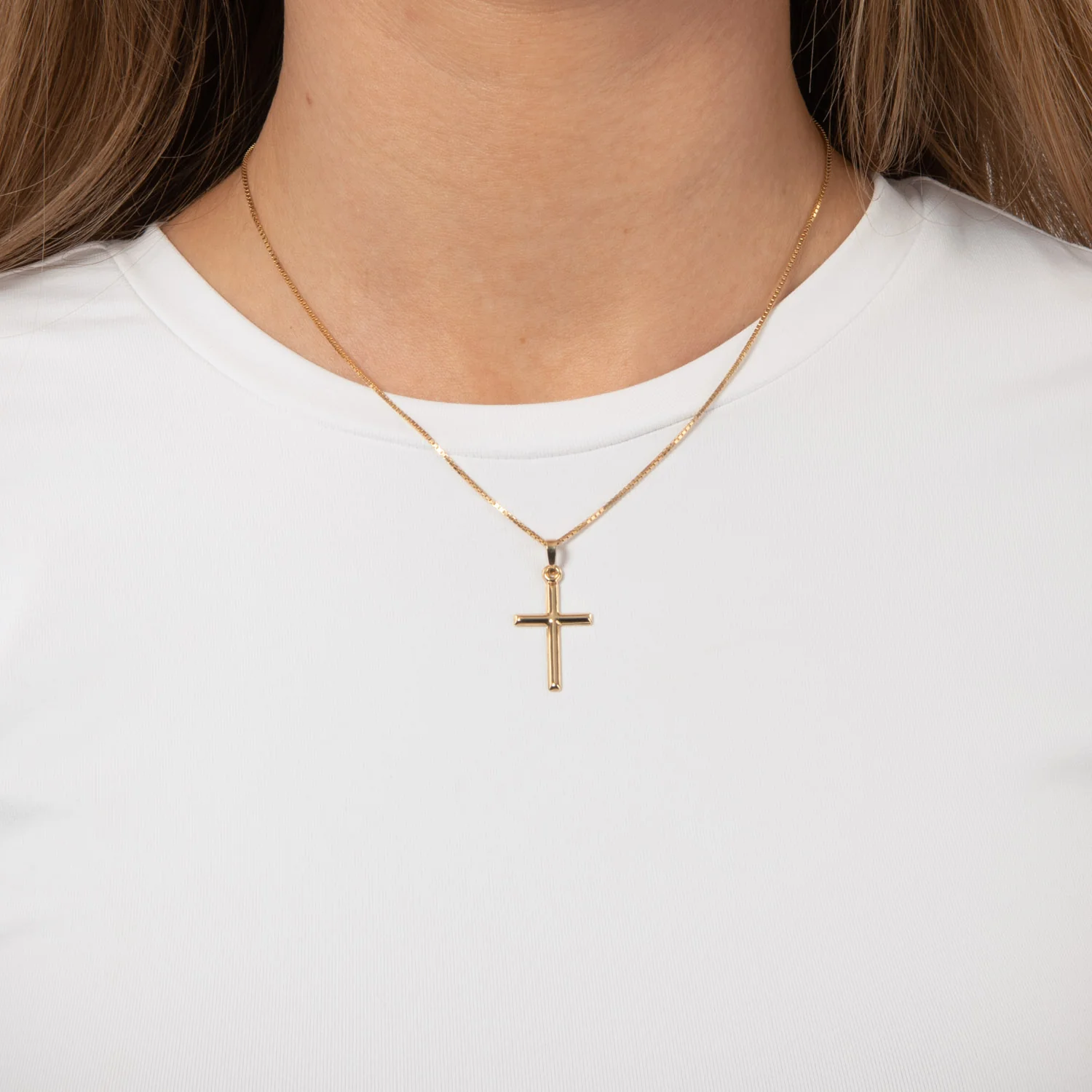 Vibholm GULD - Kors Vedhæng 22 mm - BSC50/ISTP13868-8 - Image 2