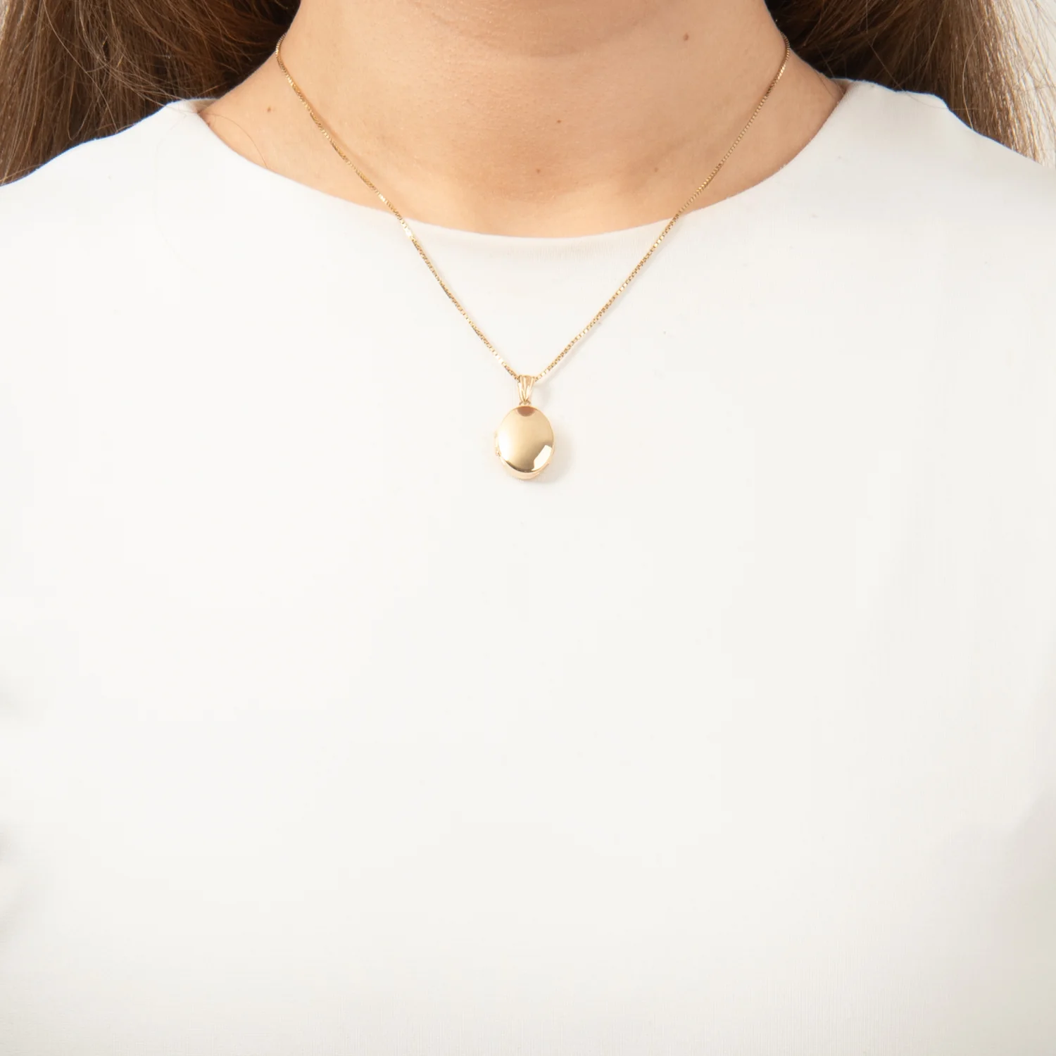 Vibholm GULD - Medaljon, oval - 8 kt. guld - Image 2