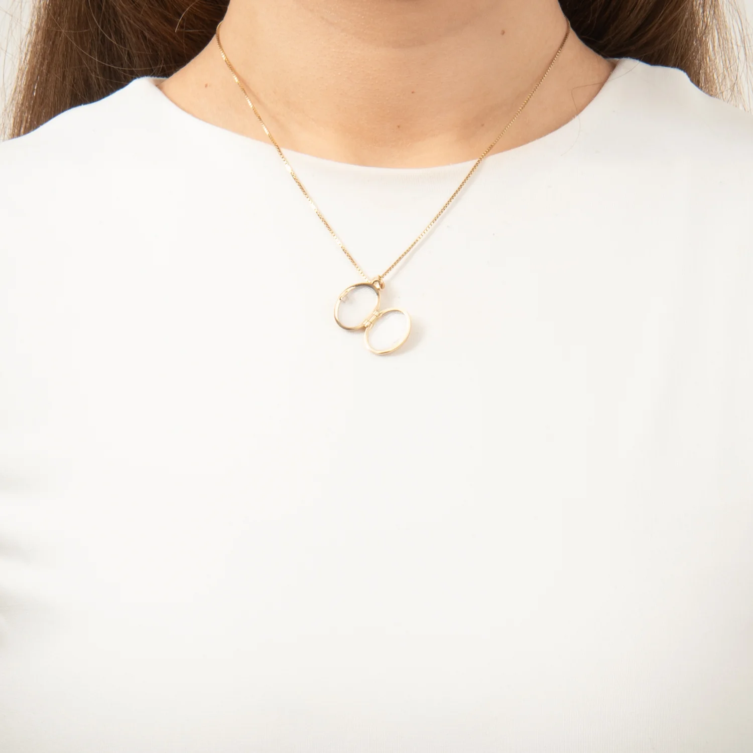 Vibholm GULD - Medaljon, oval - 8 kt. guld - Image 3