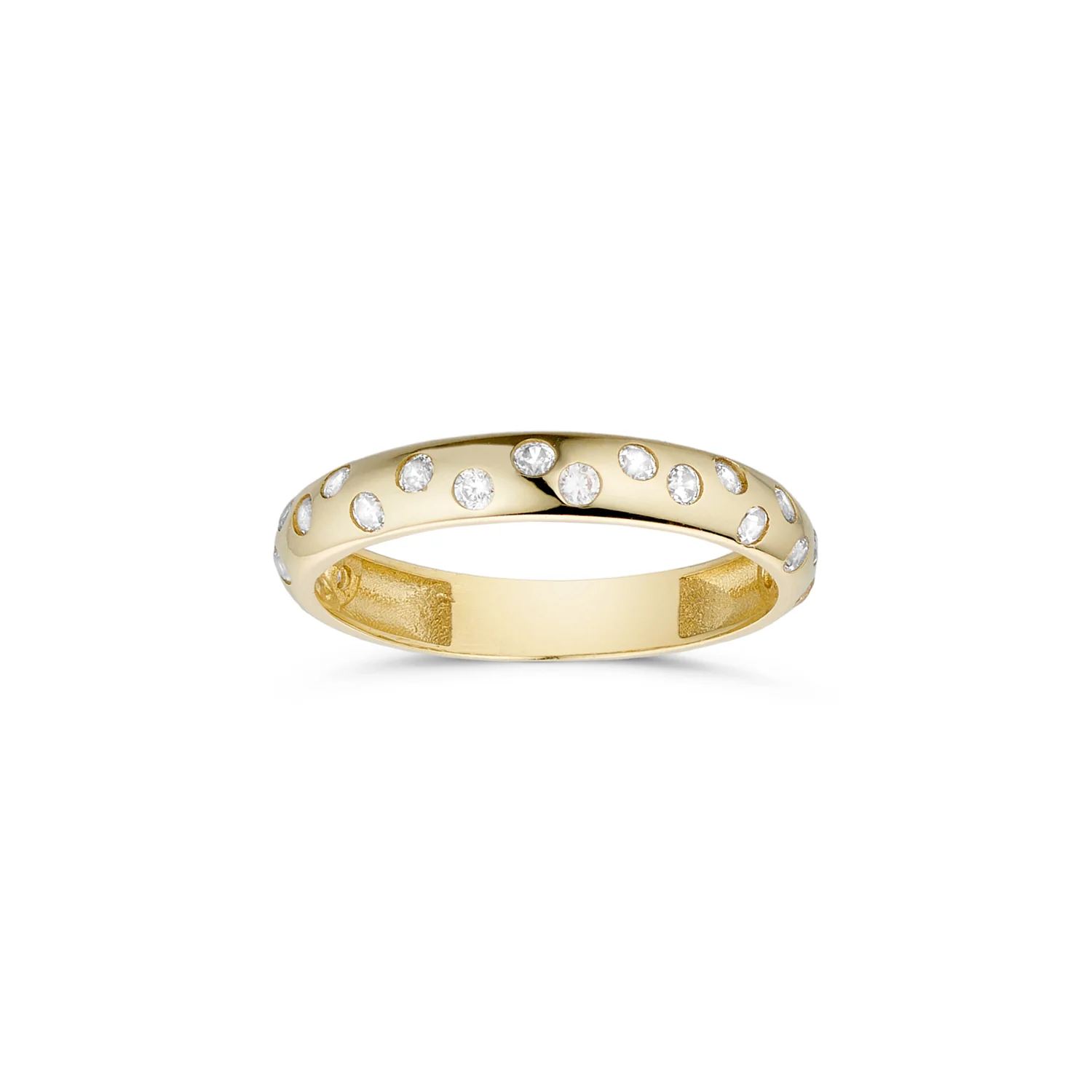 Vibholm GULD - Ring m. stjernedrys, zirkonia - 8 kt. guld
