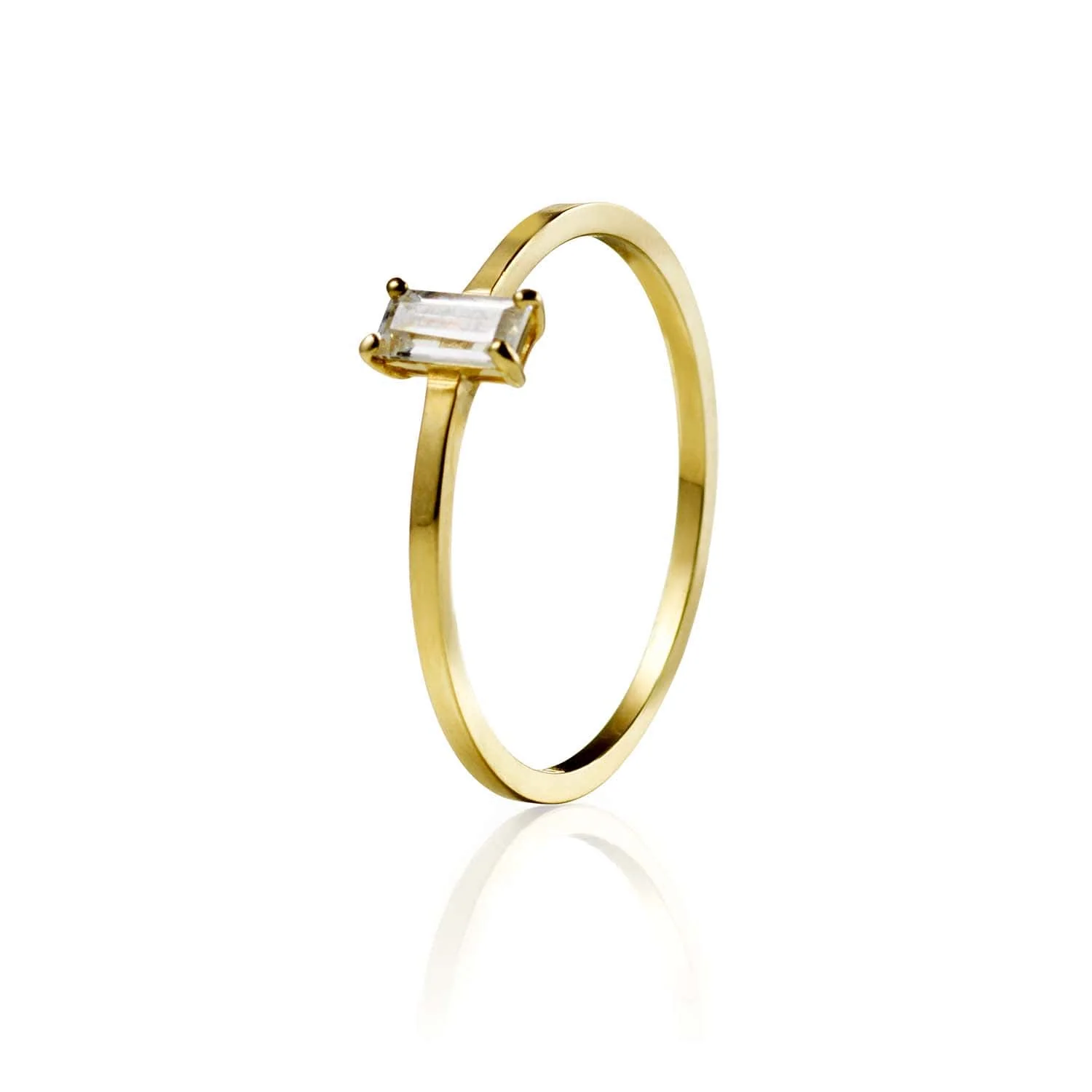 Vibholm GULD - Ring med baguette sten - ST46829
