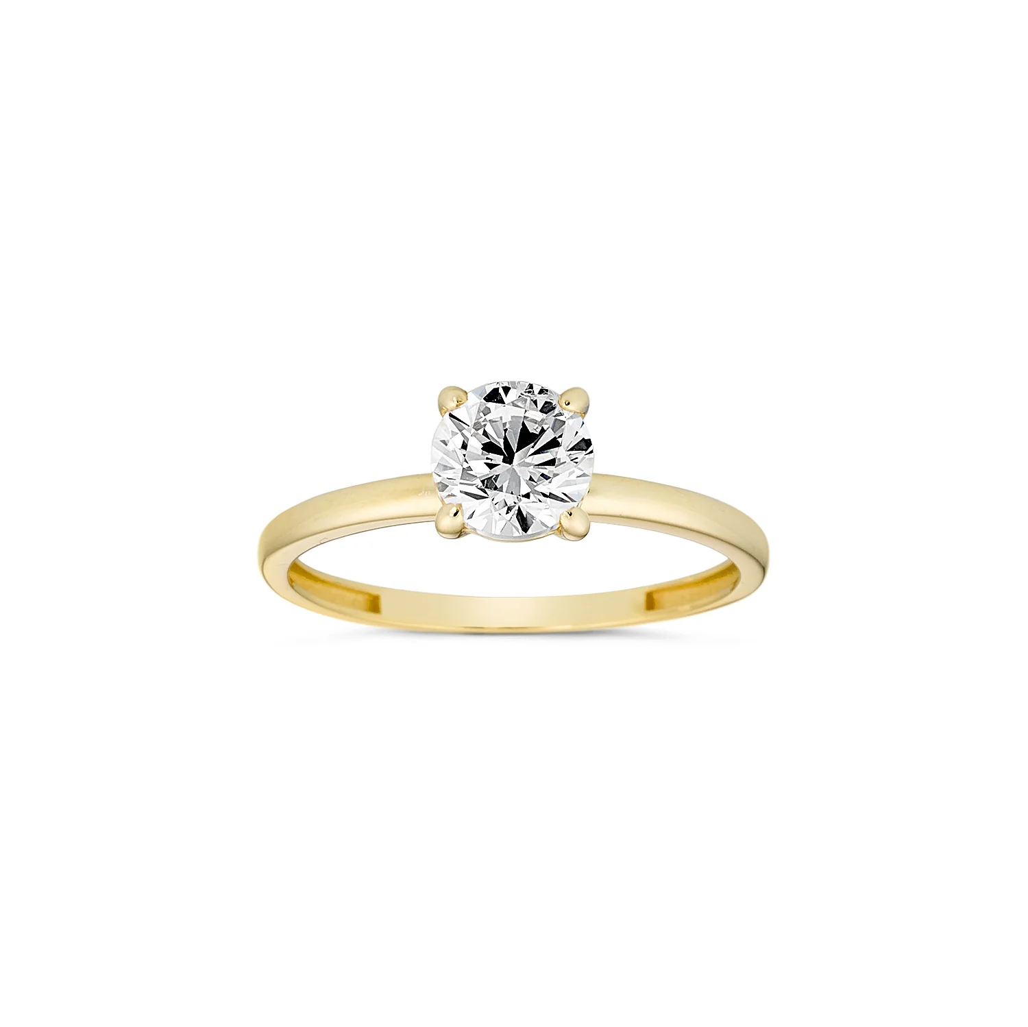 Vibholm GULD - Solitairering m. zirkonia - 8 kt. guld