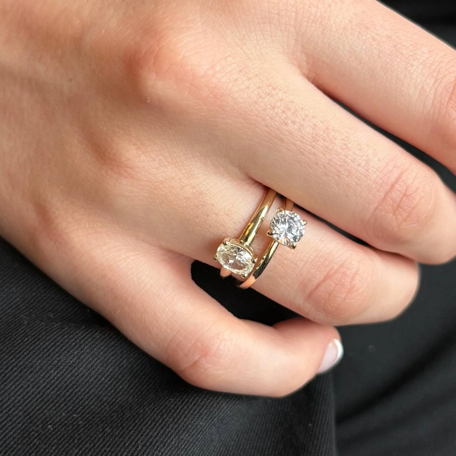 Vibholm GULD - Solitairering m. zirkonia - 8 kt. guld - Image 3