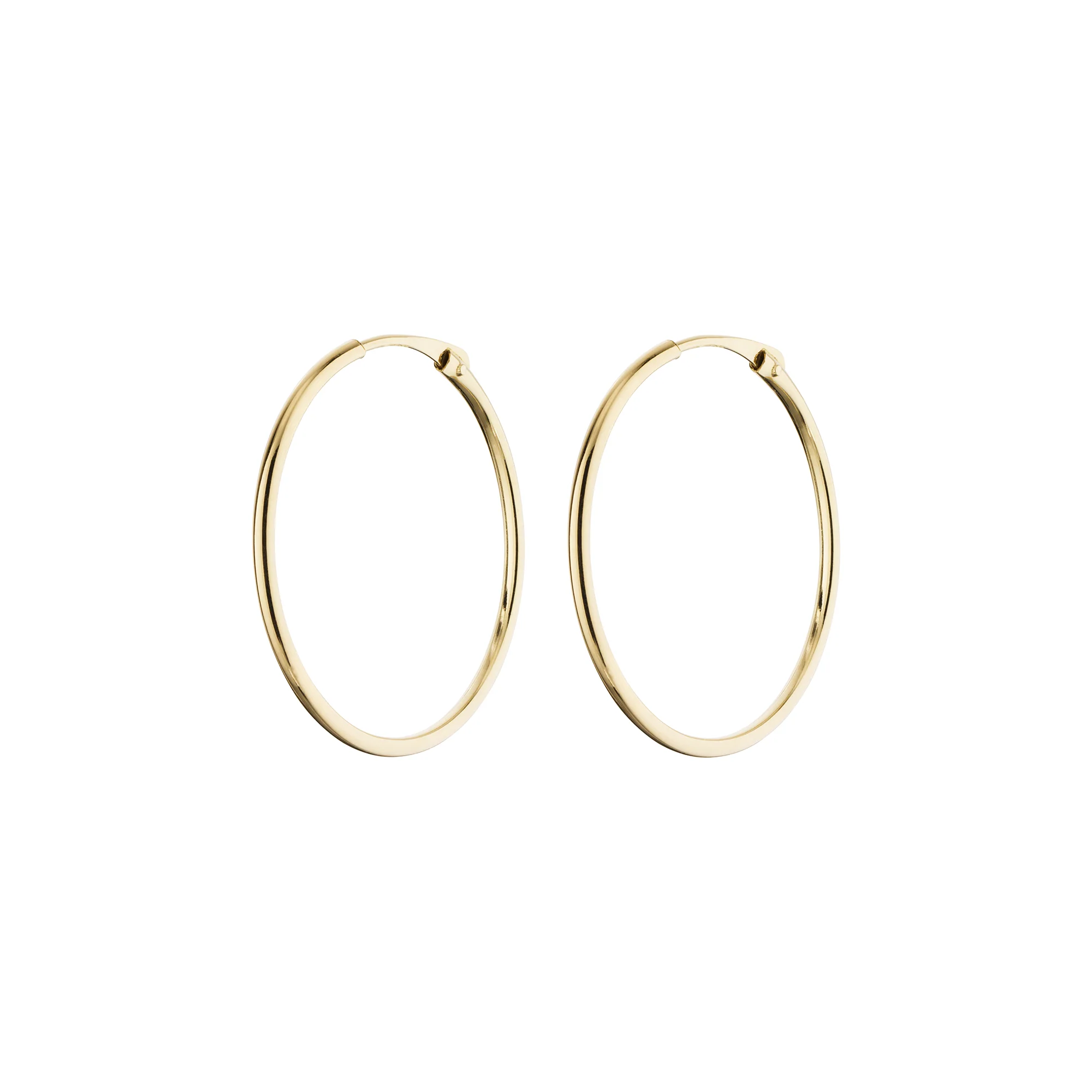 Vibholm GULD - Tube Creoler, 18mm - 9 kt. guld