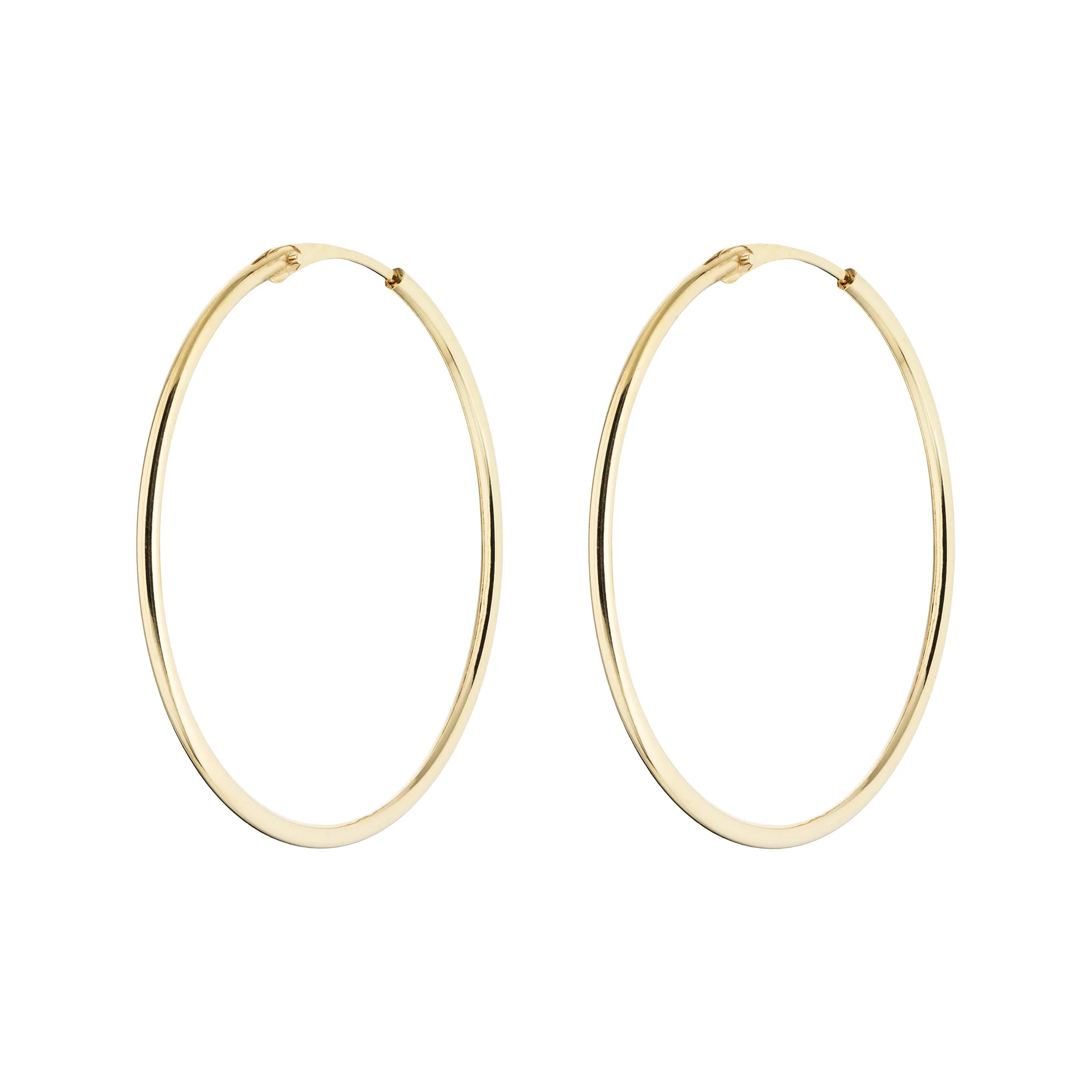 Vibholm GULD - Tube Creoler, 25mm - 14 kt. guld