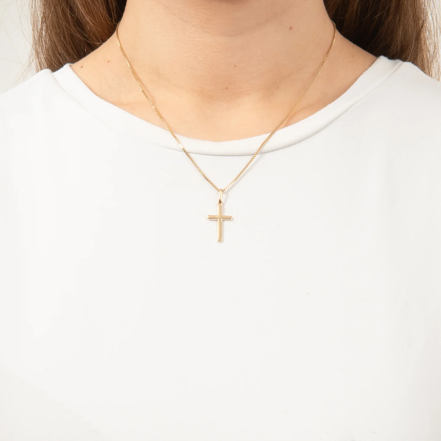 Vibholm GULD - Vedhæng, kors - Guld - Image 4