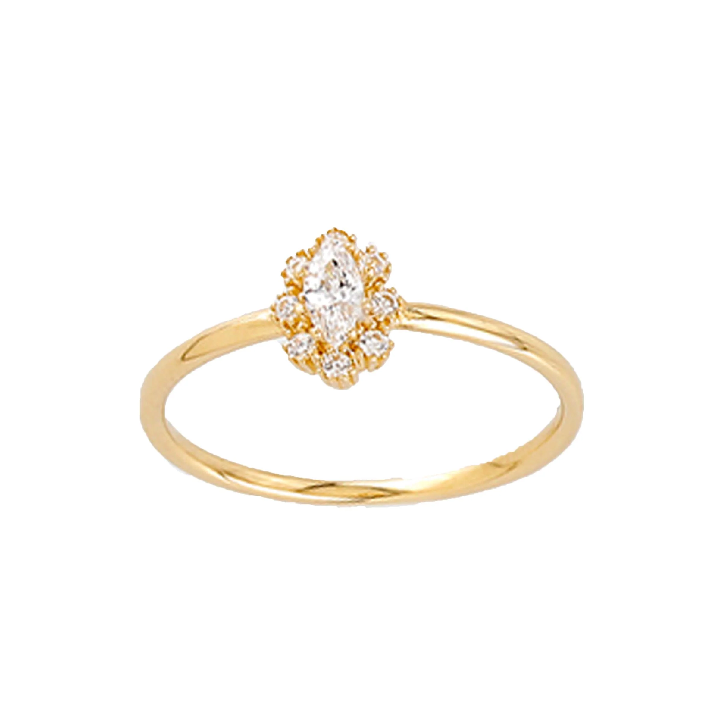 Vibholm GULD - Zirkonia ring - ICR5707-FCZ