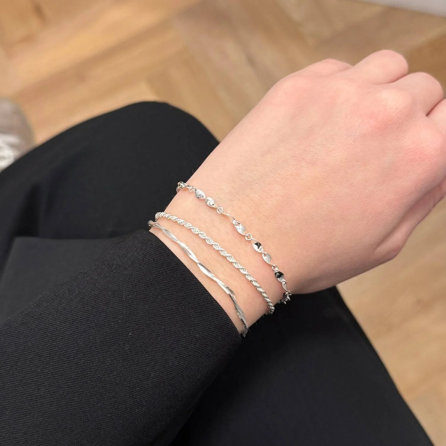 Vibholm SØLV - Cordel armbånd - sølv - Image 2