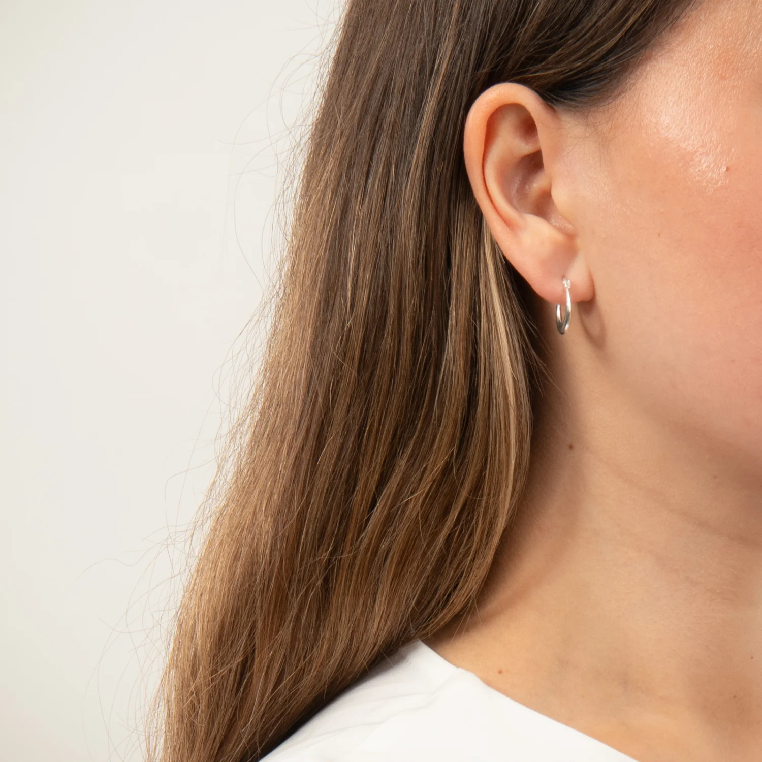 Vibholm SØLV - Creoler, flade - Sølv - Image 6