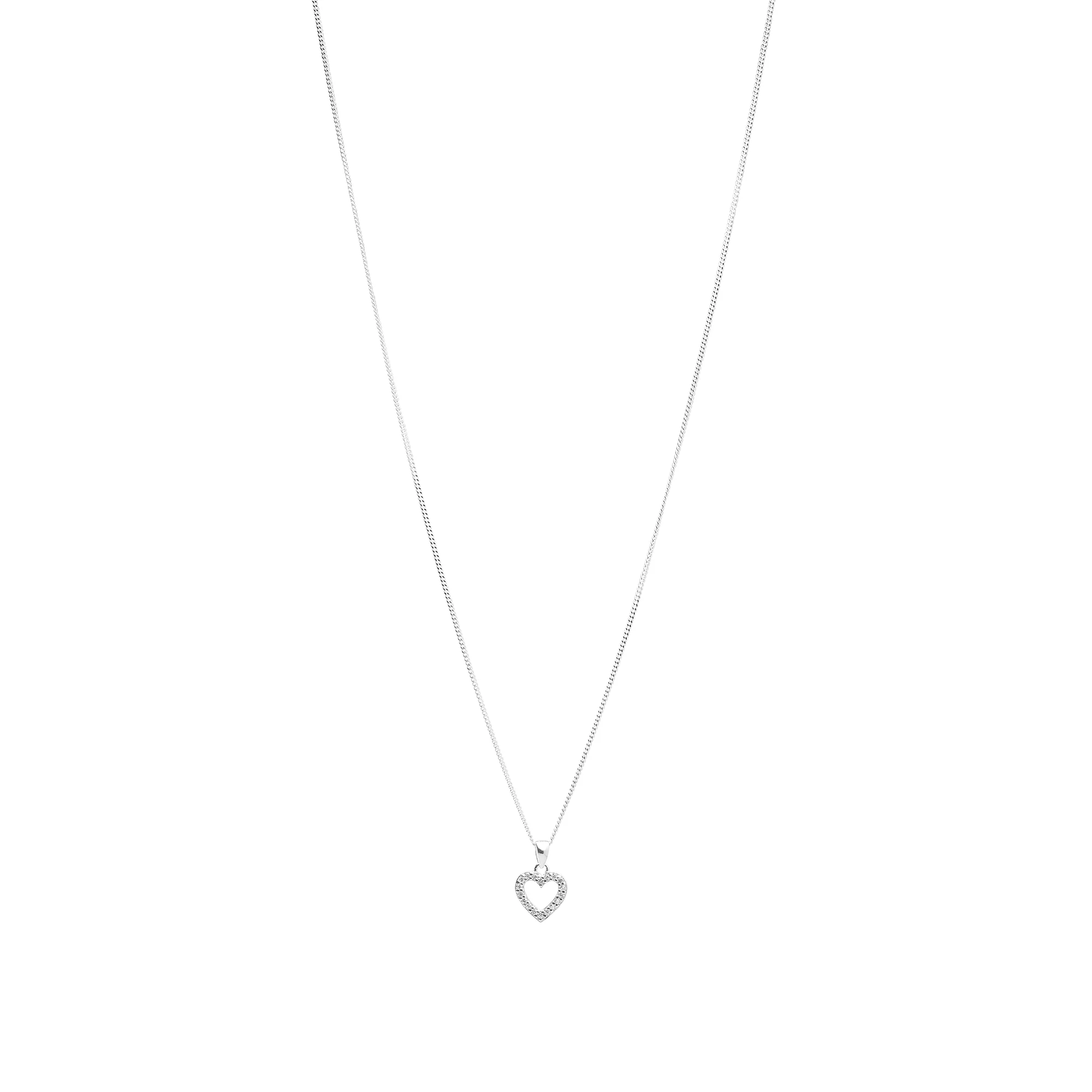 Vibholm SØLV - Hjerte Halskæde - U31018-N,A-18-45 - Image 2