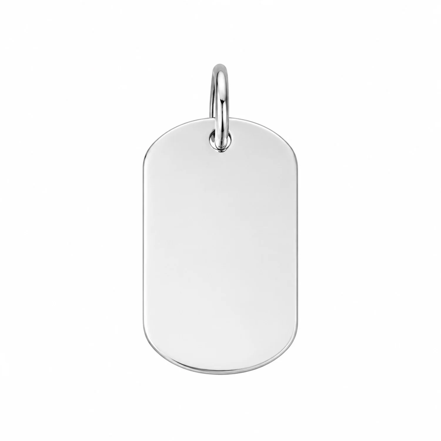 Vibholm SØLV - ID-plade vedhæng, 23x12 mm - Sølv