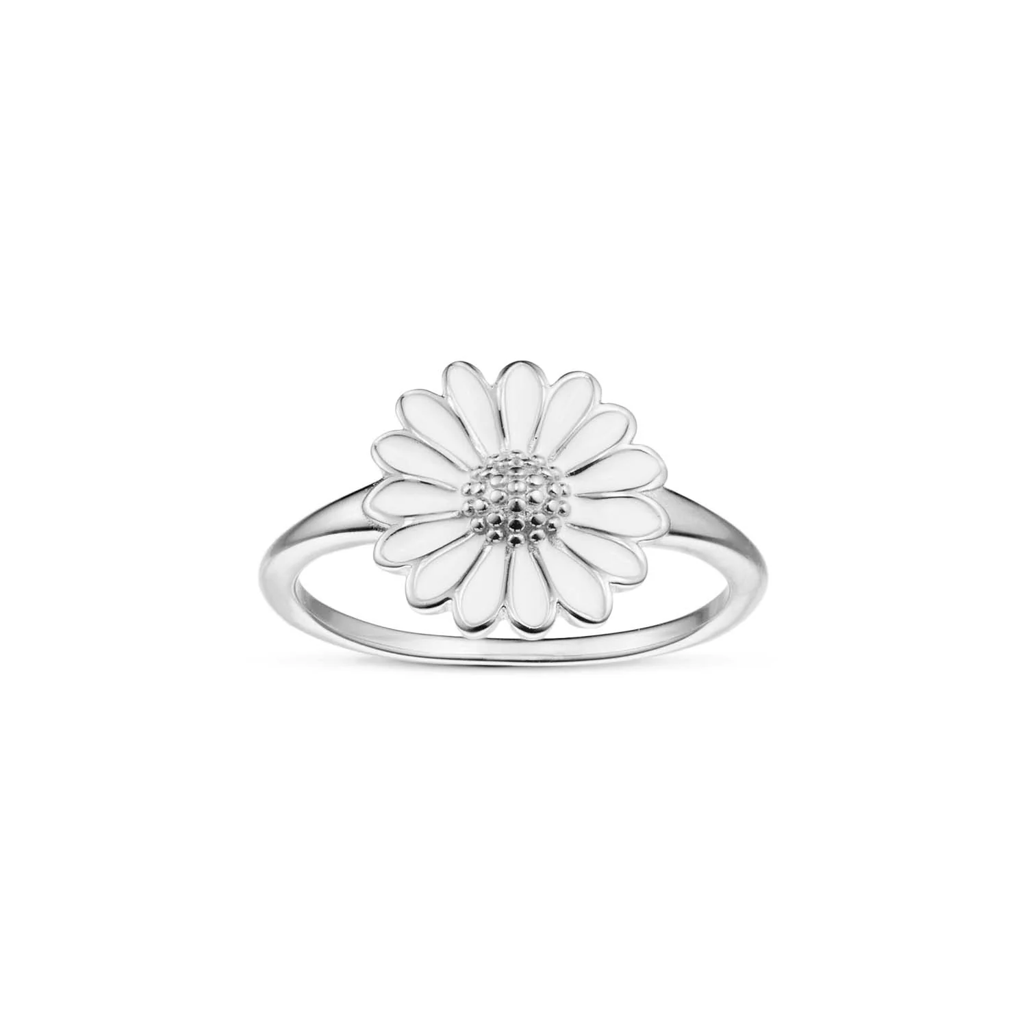 Vibholm SØLV - Marguerit ring, 12 mm - Sølv