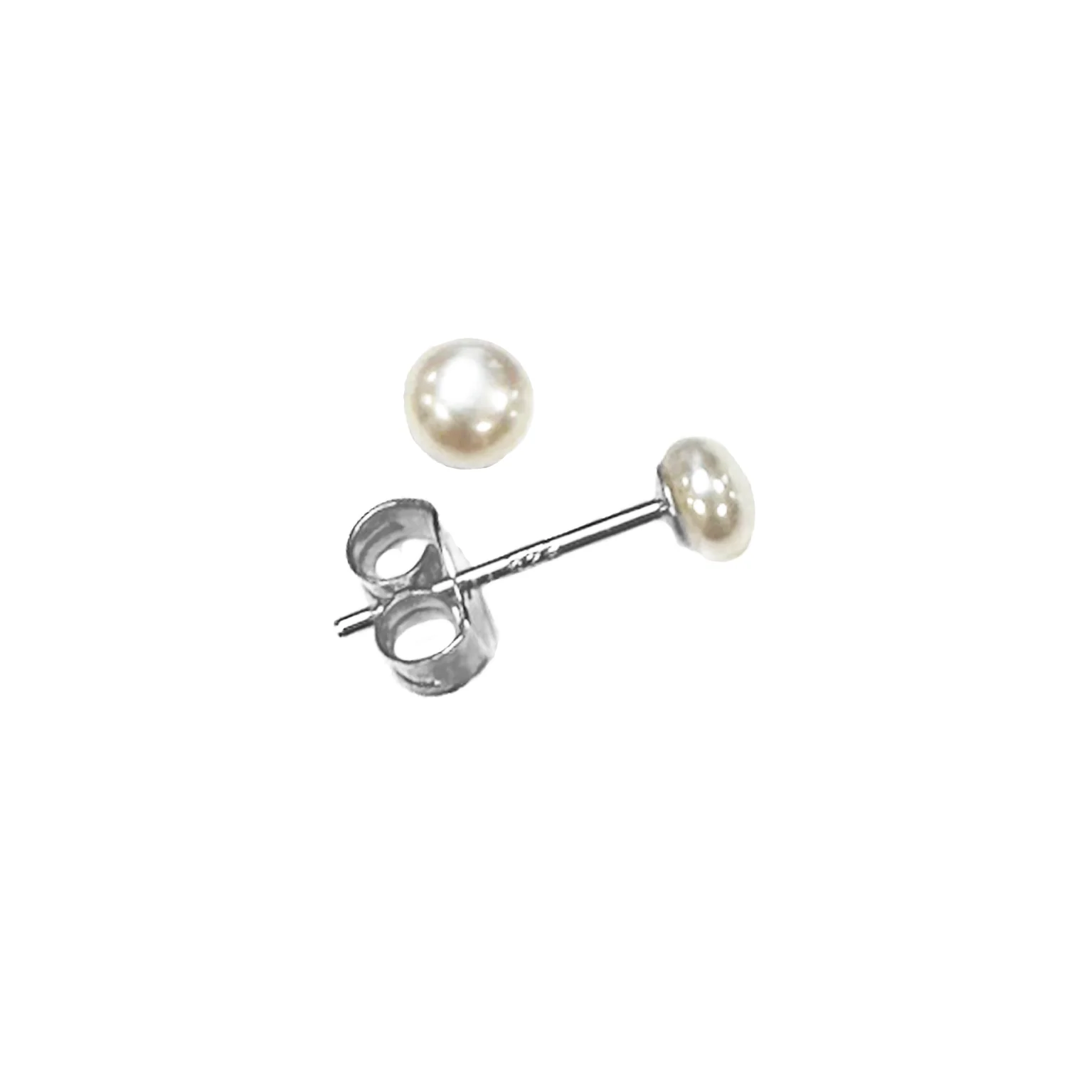 Vibholm SØLV - Rennes perleørestikker, 3,5-4 mm - sølv
