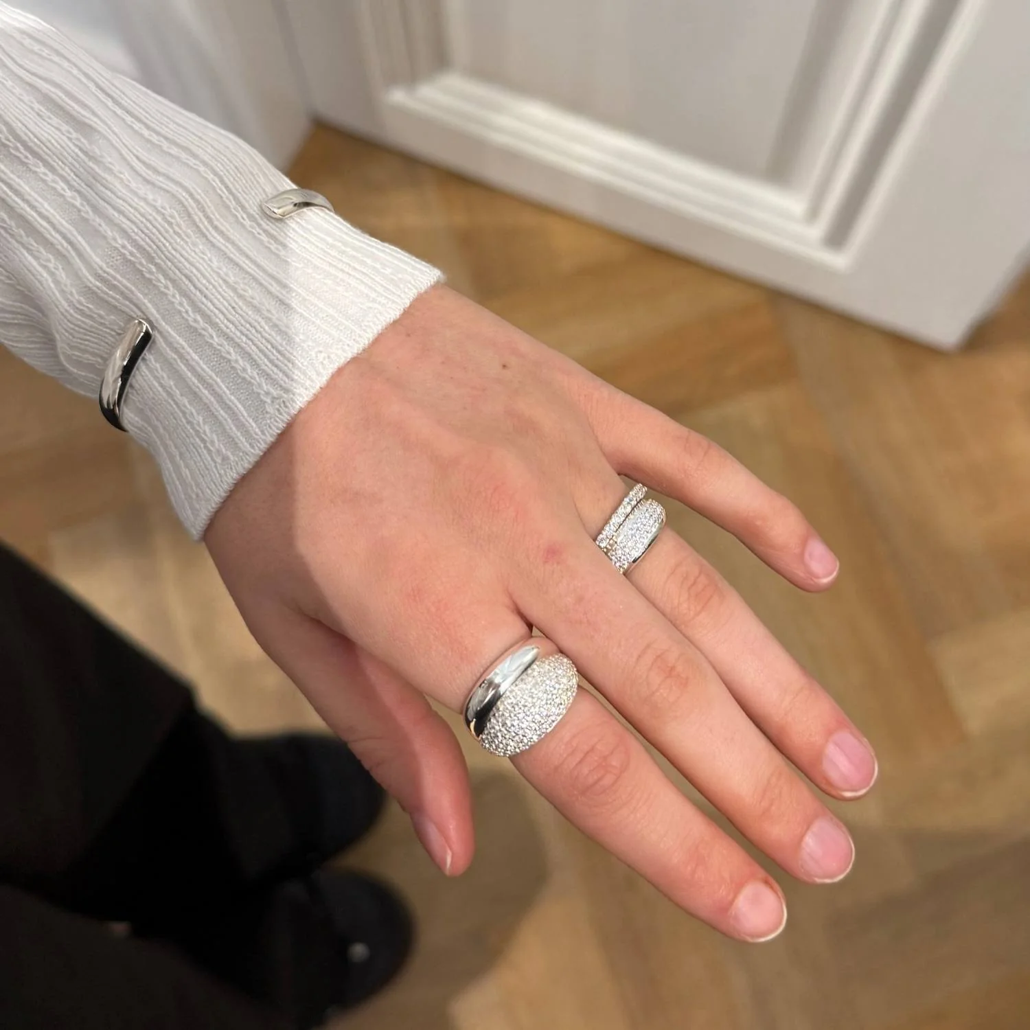 Vibholm SØLV - Ring med zirkonia/blank - Sølv - Image 3