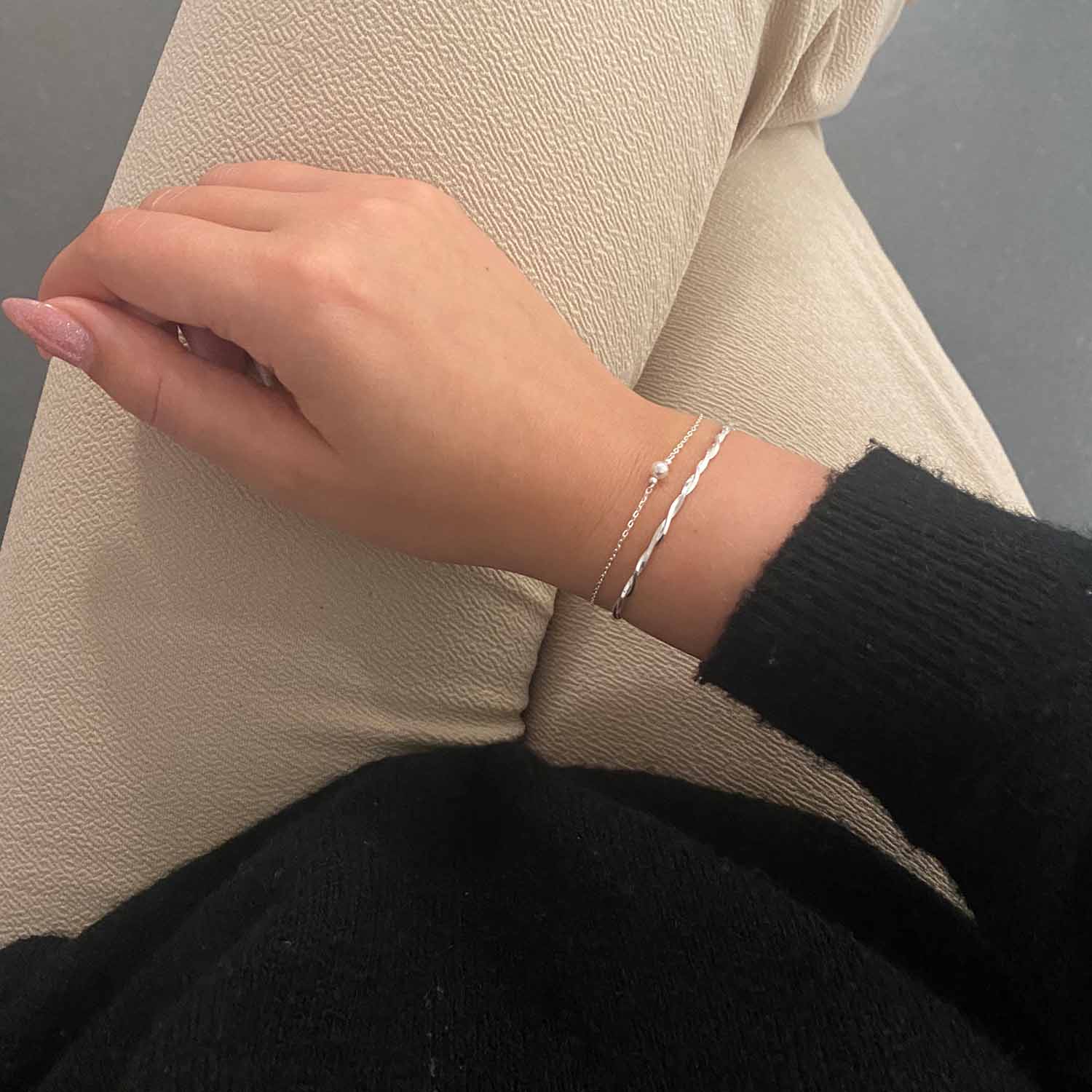 Vibholm SØLV - Snoet Slange armbånd - sølv - Image 4