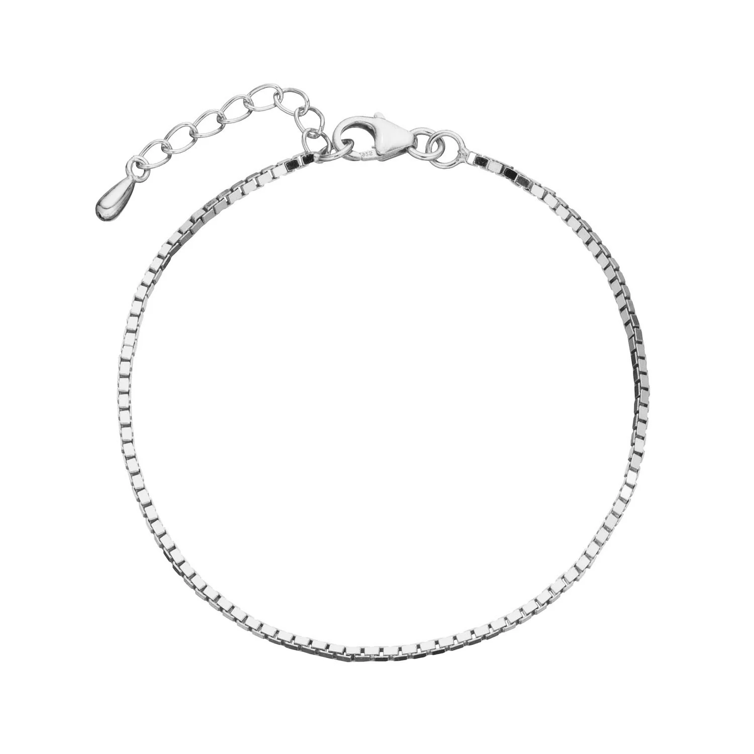 Vibholm SØLV - Venezia armbånd, 16+2 cm - Sølv