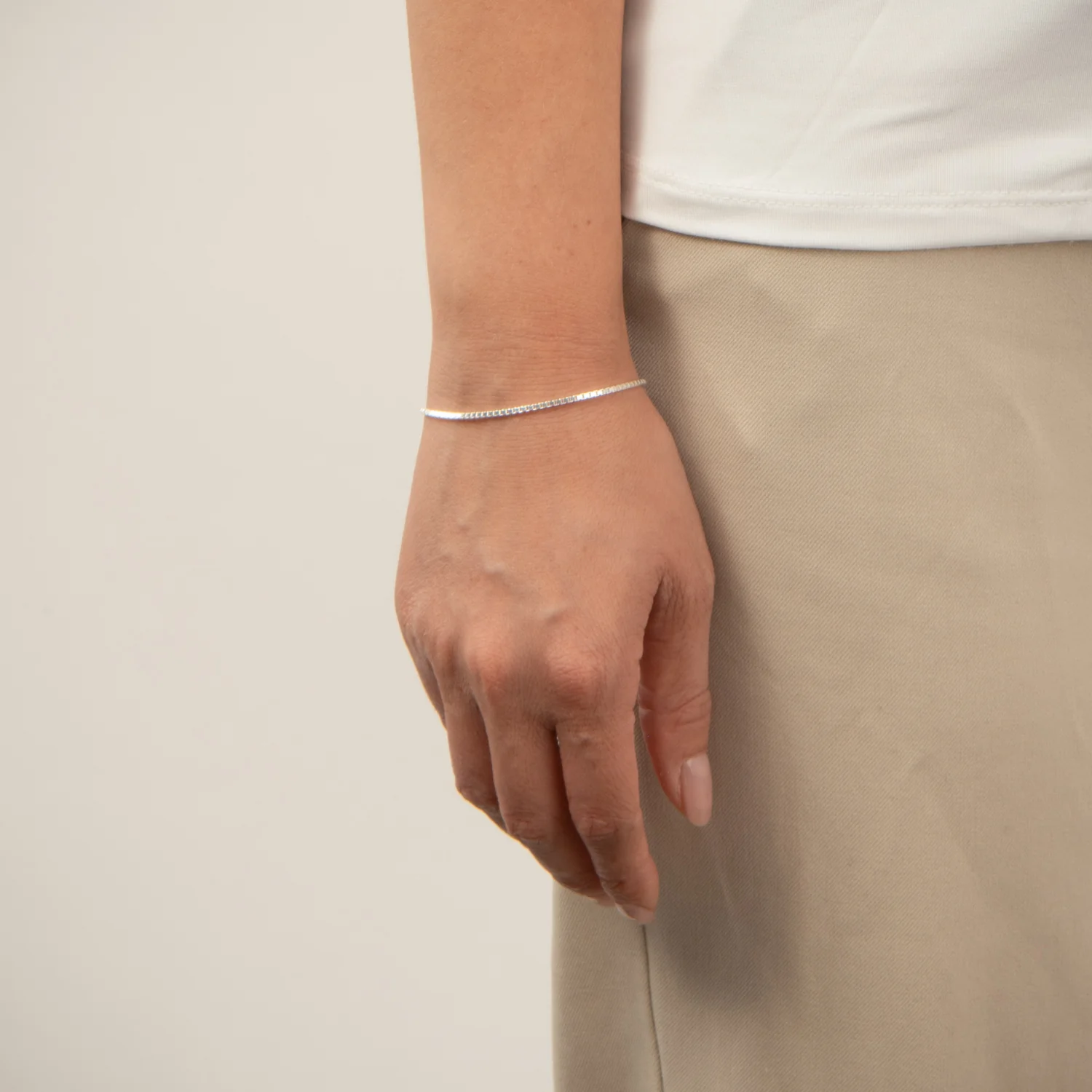 Vibholm SØLV - Venezia armbånd, 16+2 cm - Sølv - Image 2