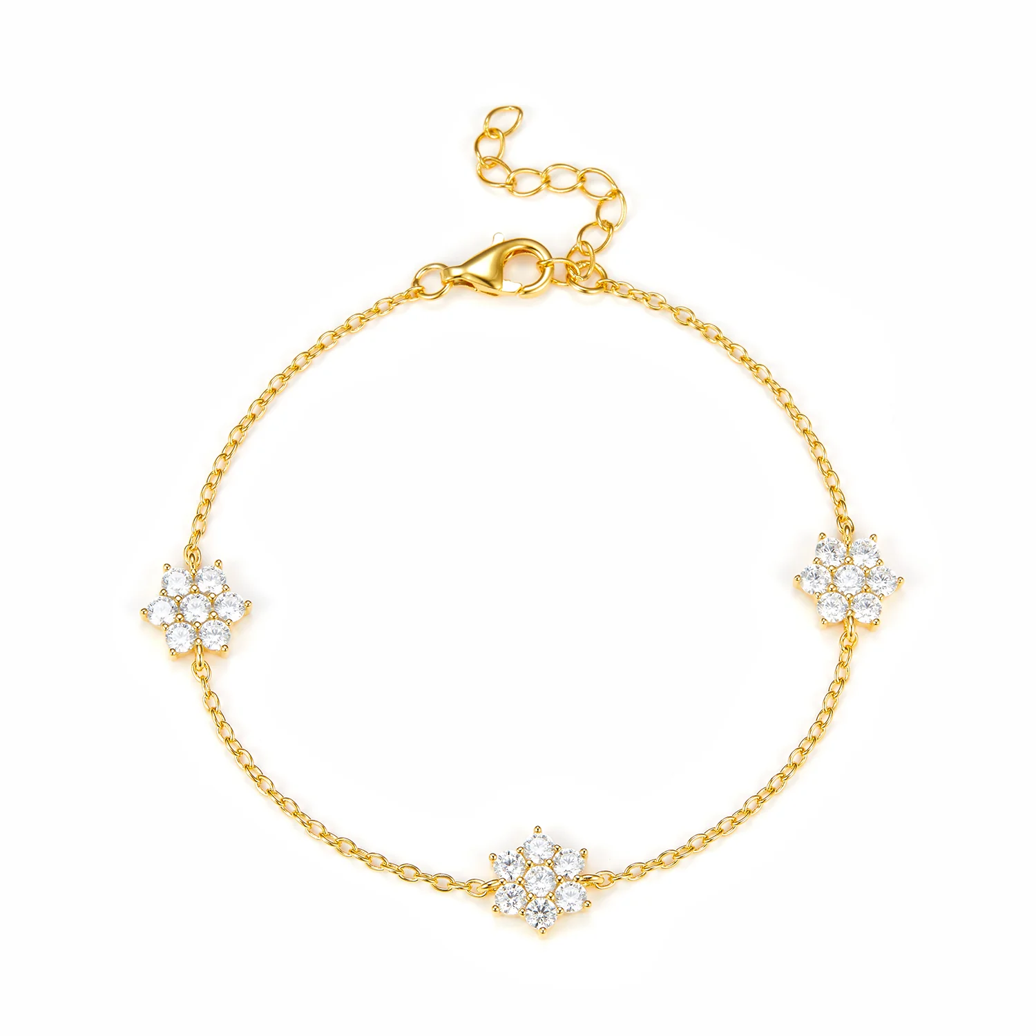View Jewellery - Flower armbånd - Forgyldt sølv