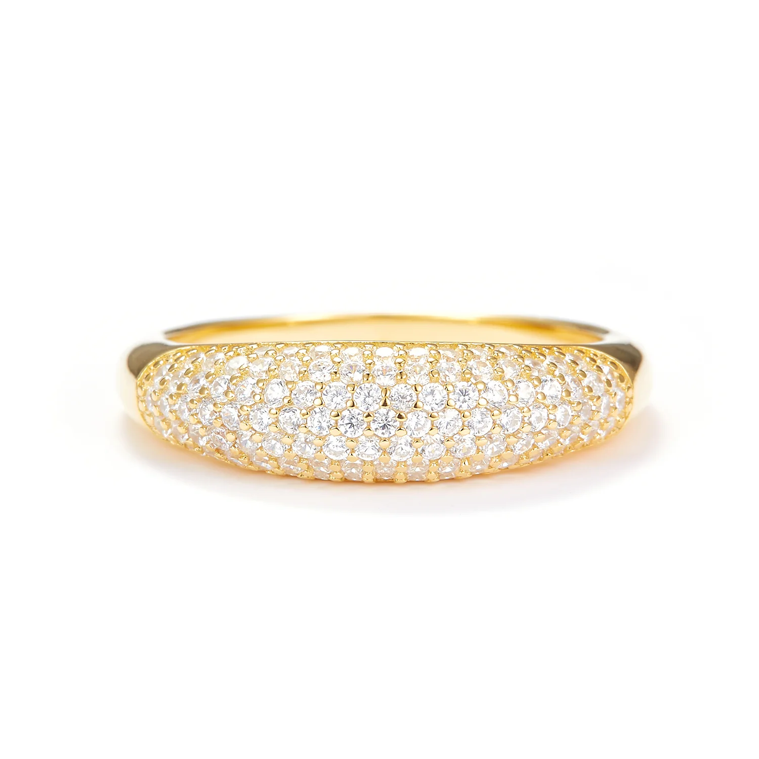 View Jewellery - Maddie ring, zirkonia - Forgyldt sølv