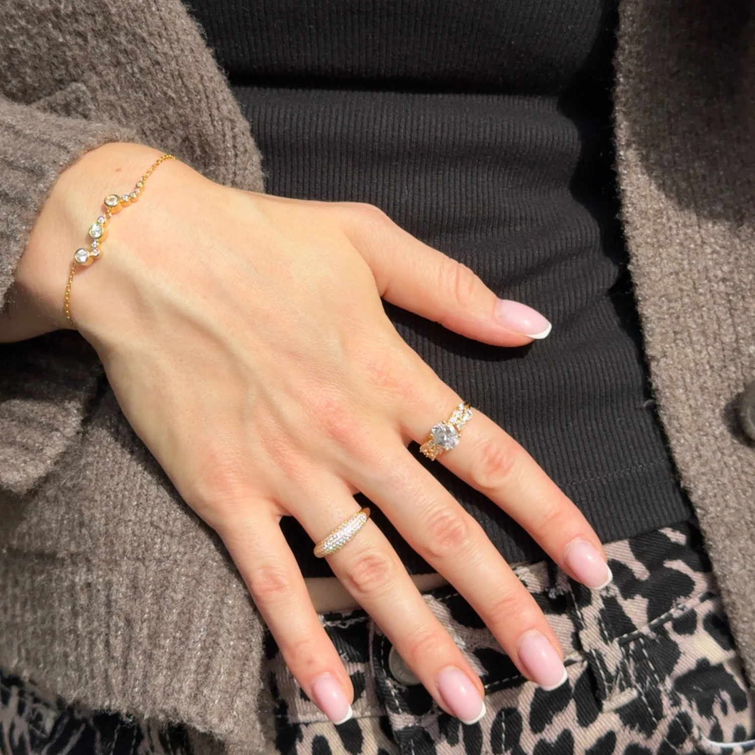 View Jewellery - Madonna ring, zirkonia - Forgyldt sølv - Image 4