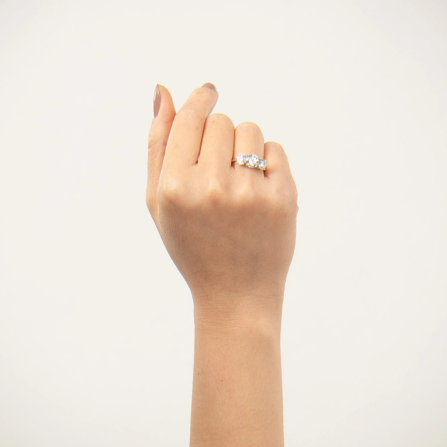 View Jewellery - Nadine ring m. zirkonia sten - Rhodineret sølv - Image 2