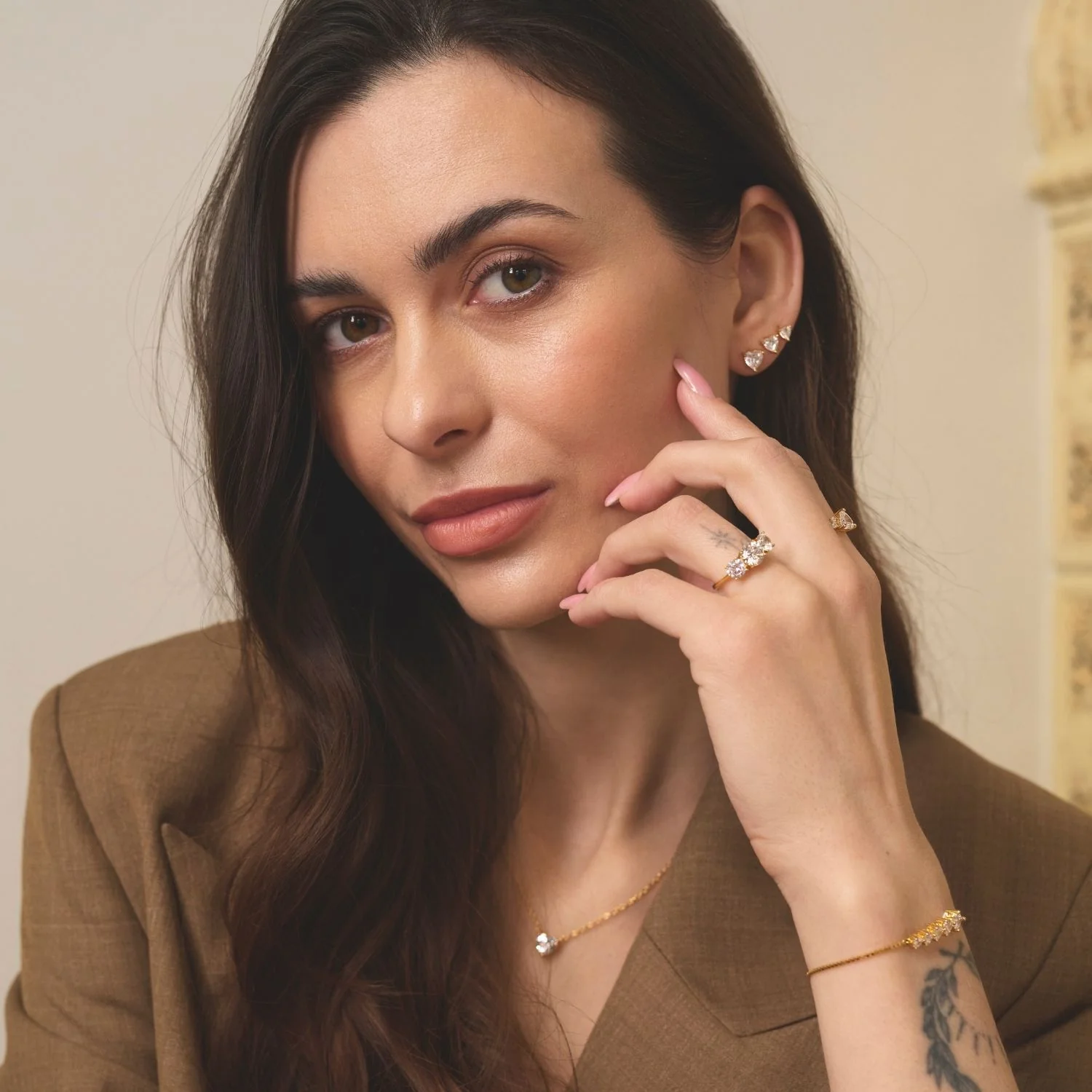 View Jewellery - Nadine ring m. zirkonia sten - Rhodineret sølv - Image 4
