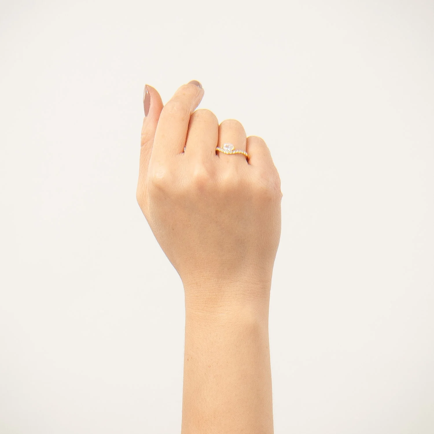 View Jewellery - Nadira ring m. zirkonia - Forgyldt sølv - Image 2
