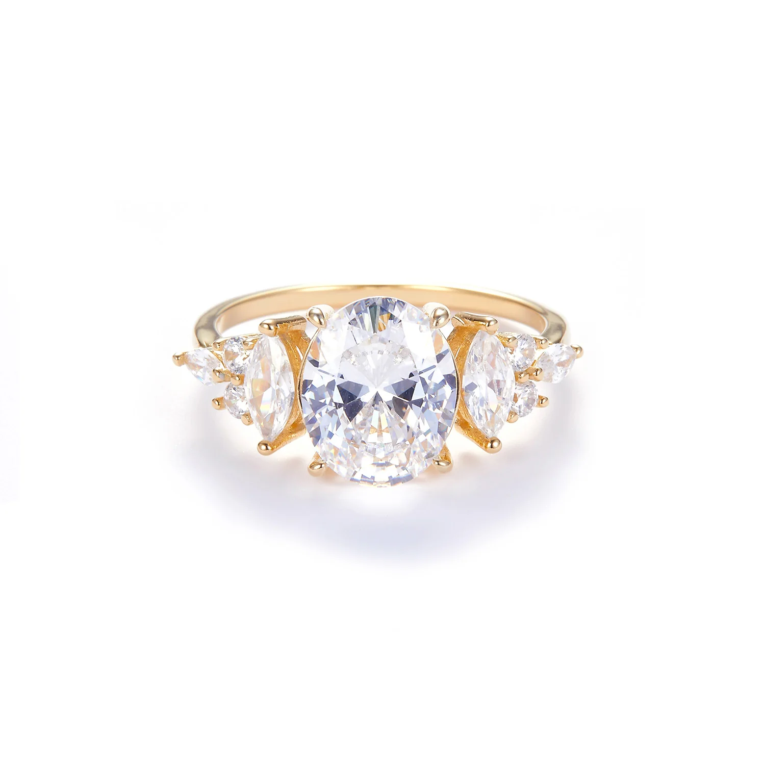 View Jewellery - Nanina ring n. zirkonia - Forgyldt sølv