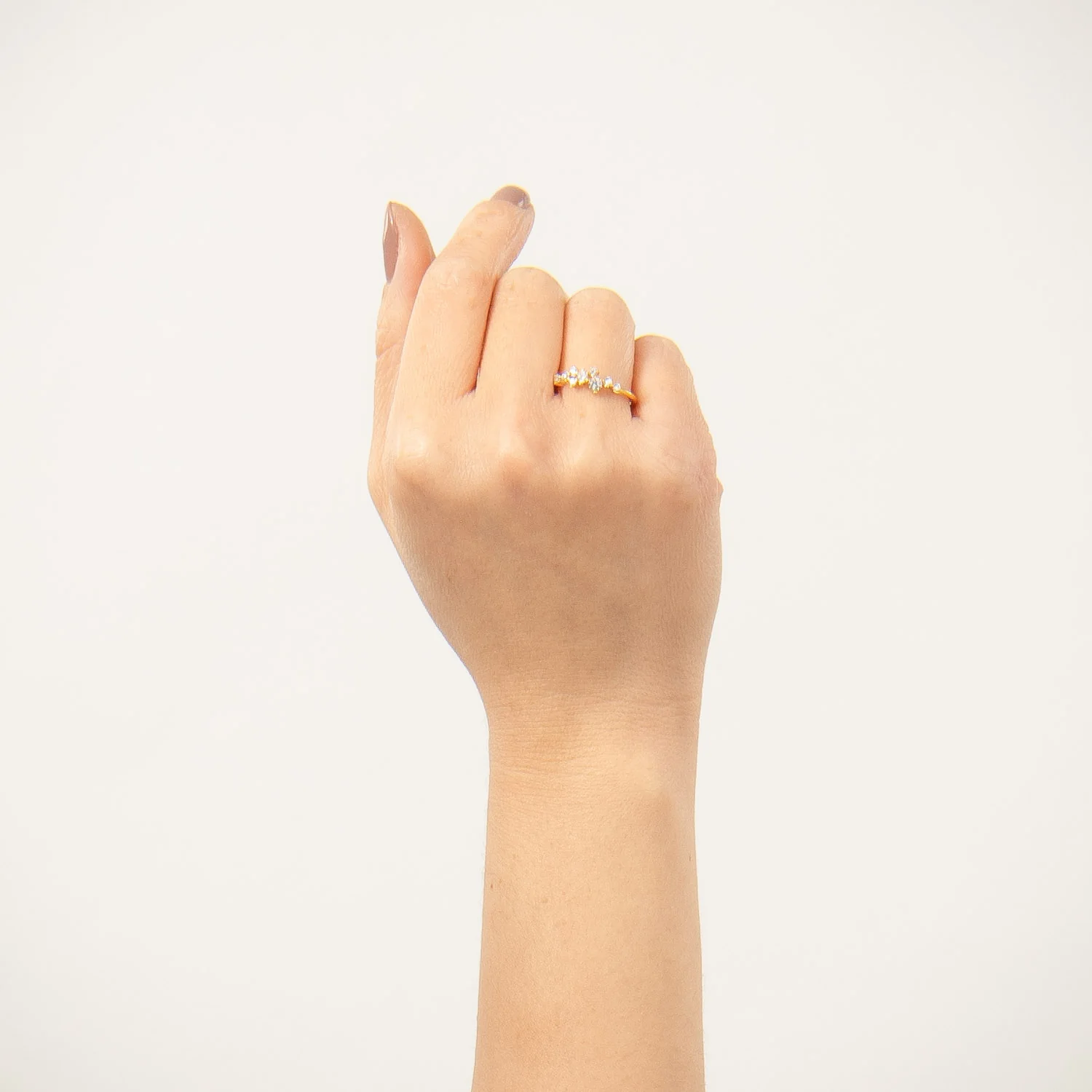 View Jewellery - Nasima Una ring m. zirkonia - Forgyldt sølv - Image 2