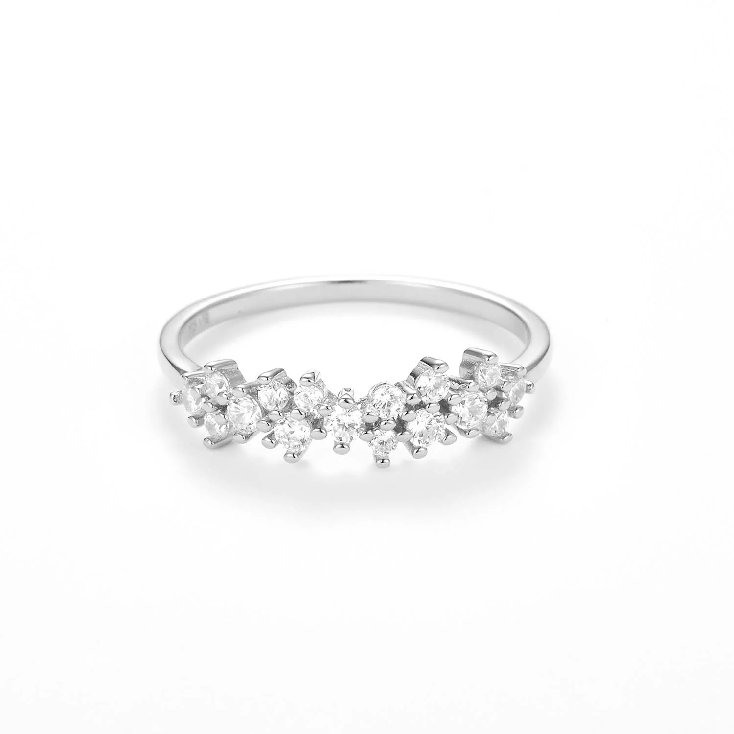 View Jewellery - Nasima Una ring m. zirkonia - Rhodineret sølv