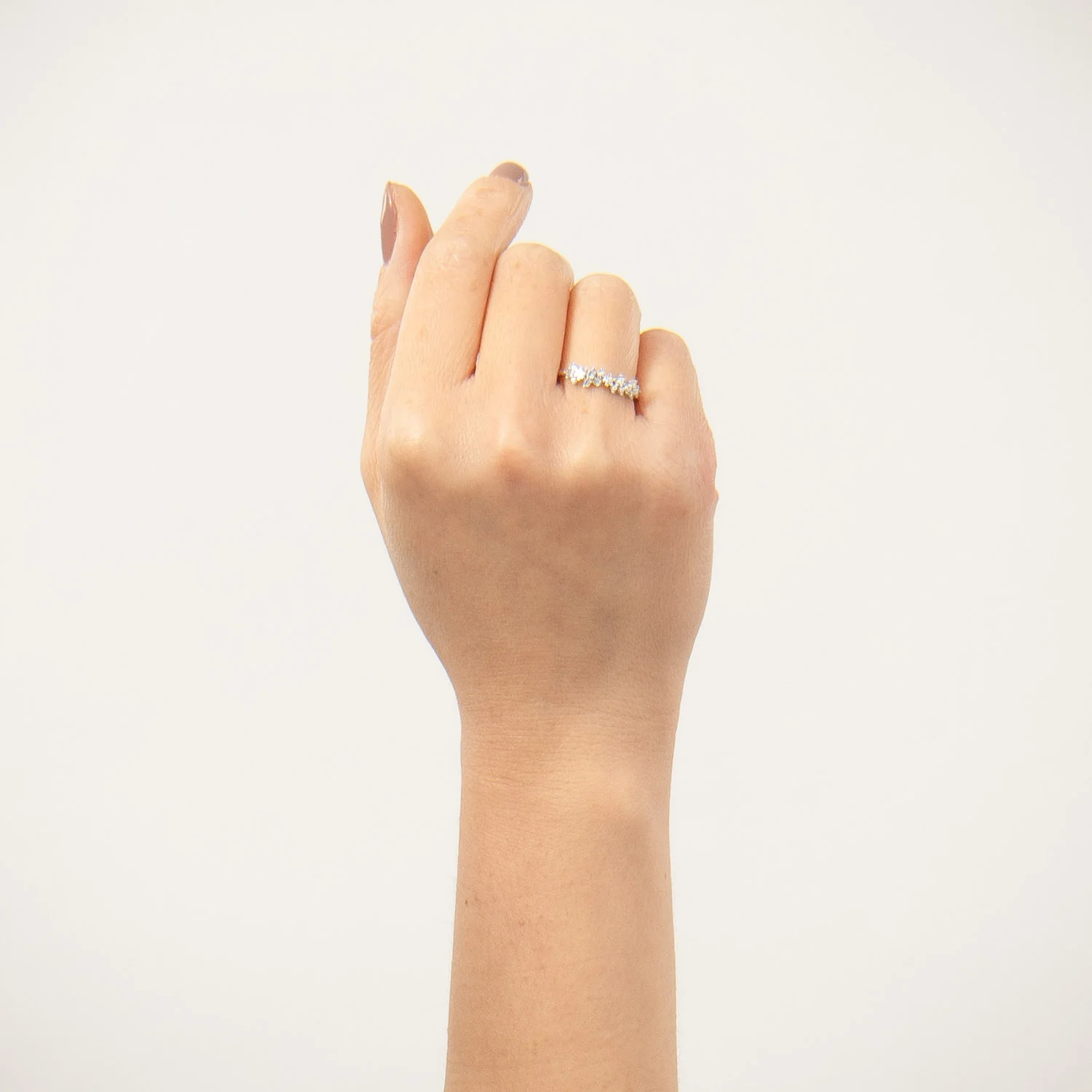 View Jewellery - Nasima Una ring m. zirkonia - Rhodineret sølv - Image 2