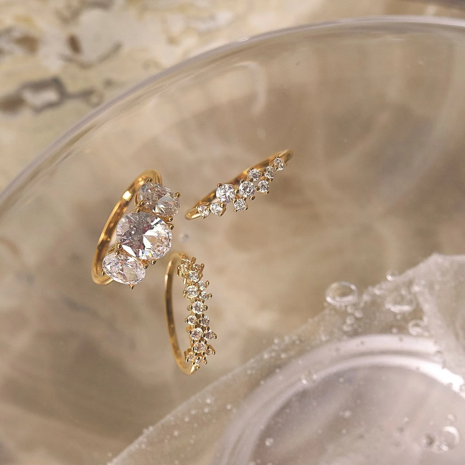 View Jewellery - Nasima Una ring m. zirkonia - Rhodineret sølv - Image 3