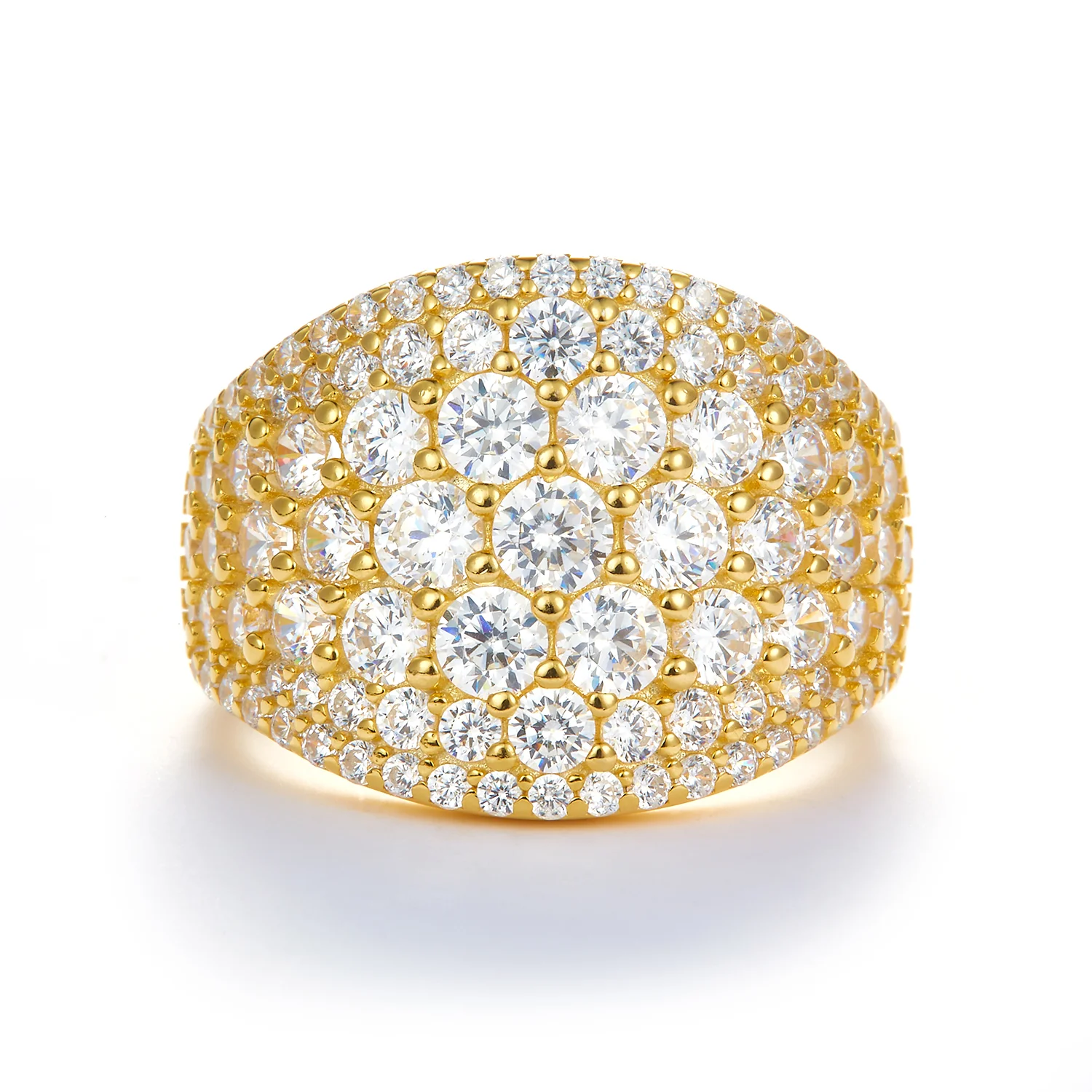 View Jewellery - Nelly ring m. zirkonia - Forgyldt sølv