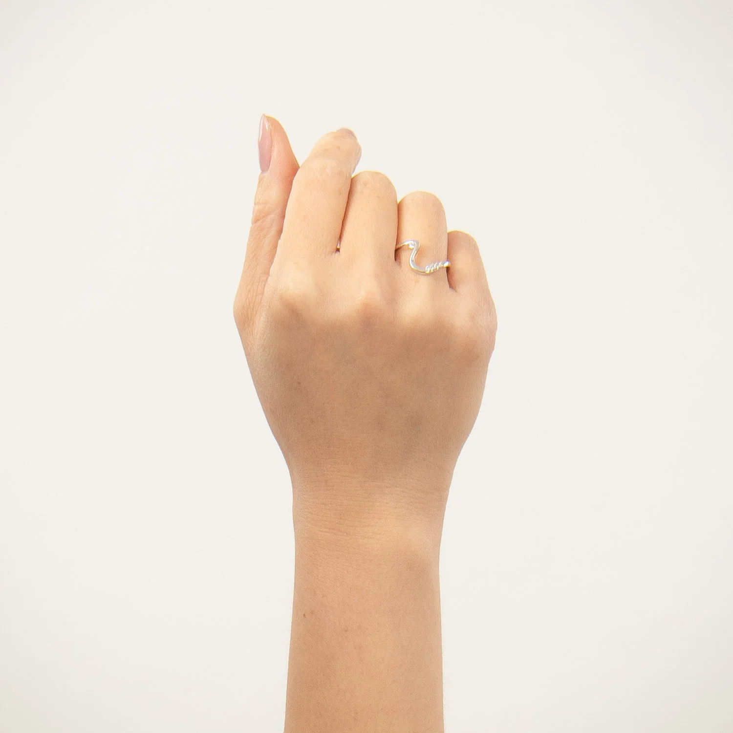 View Jewellery - Nini ring m. zirkonia - Rhodineret sølv - Image 2