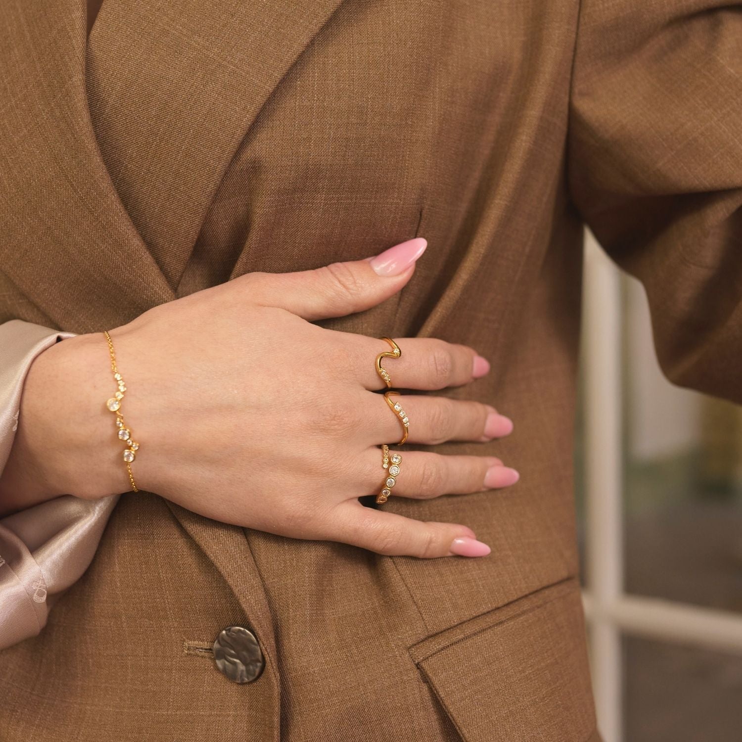 View Jewellery - Nini ring m. zirkonia - Rhodineret sølv - Image 3