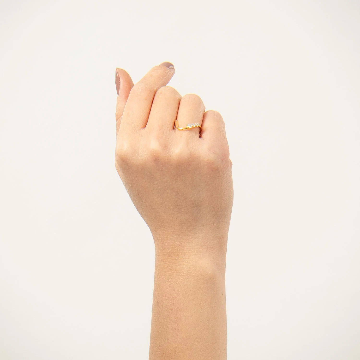 View Jewellery - Noa ring m. zirkonia - Forgyldt sølv - Image 2