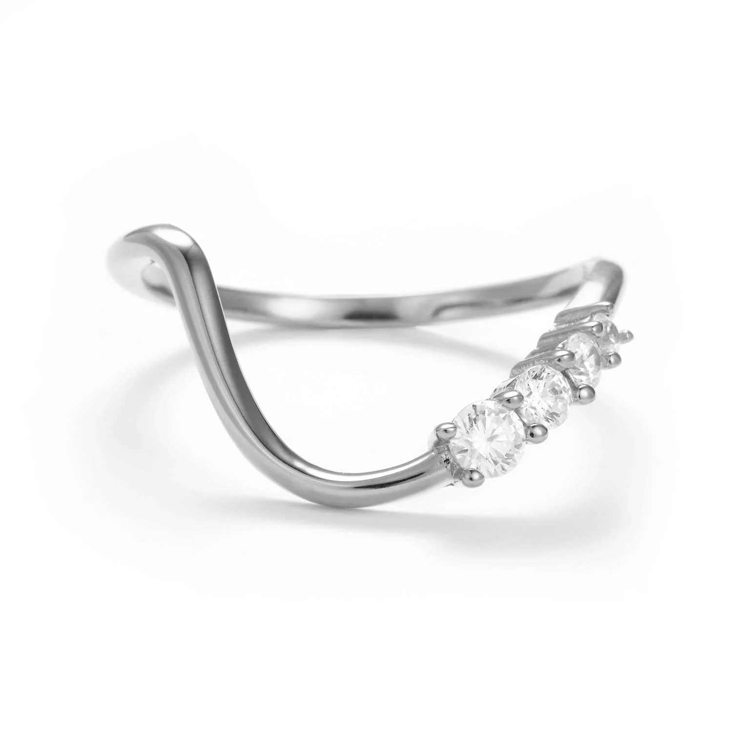 View Jewellery - Noa ring m. zirkonia - Rhodineret sølv