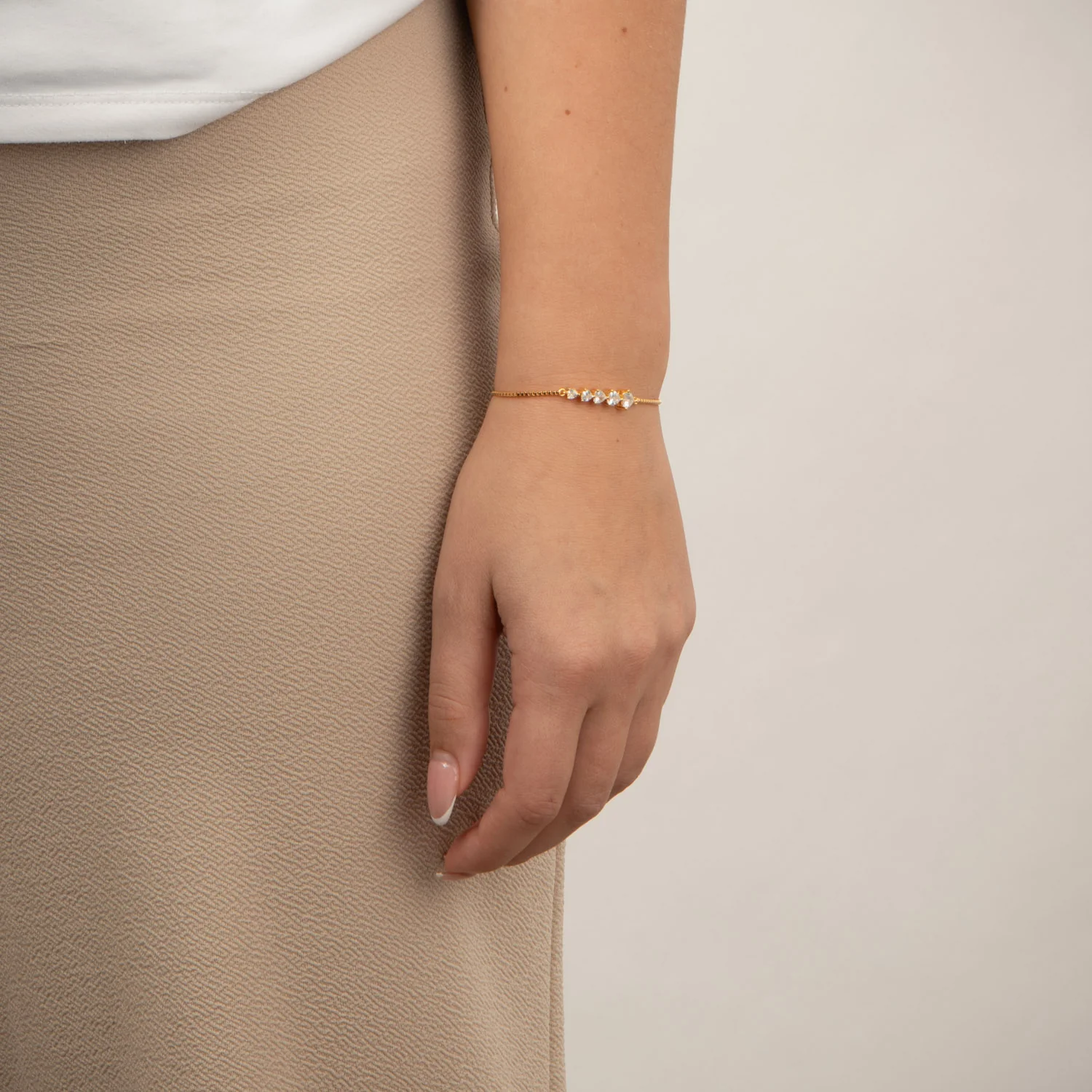 View Jewellery - Samara armbånd, 16+3 cm - Forgyldt sølv - Image 2