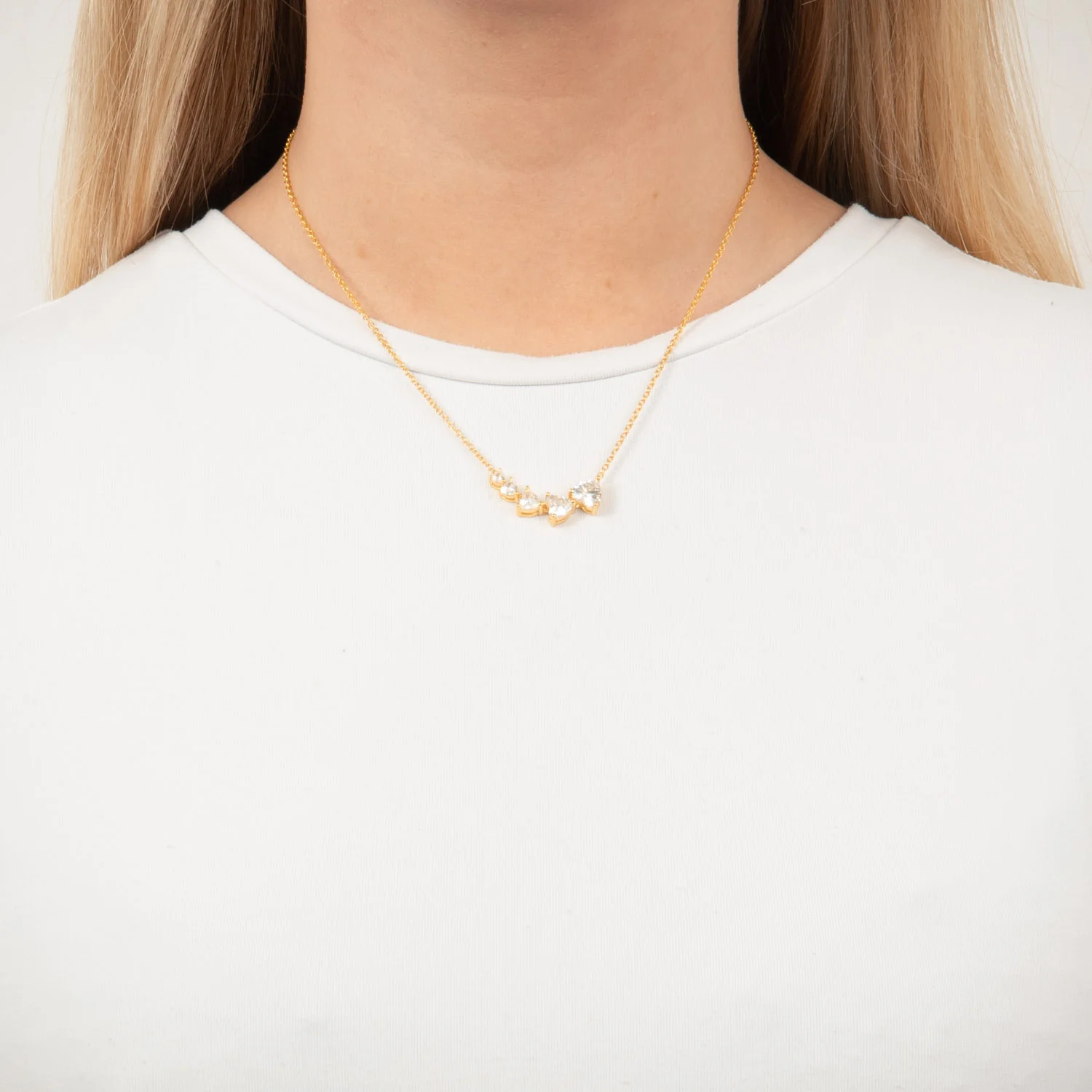 View Jewellery - Samara halskæde, 42+3 cm - Forgyldt sølv - Image 2