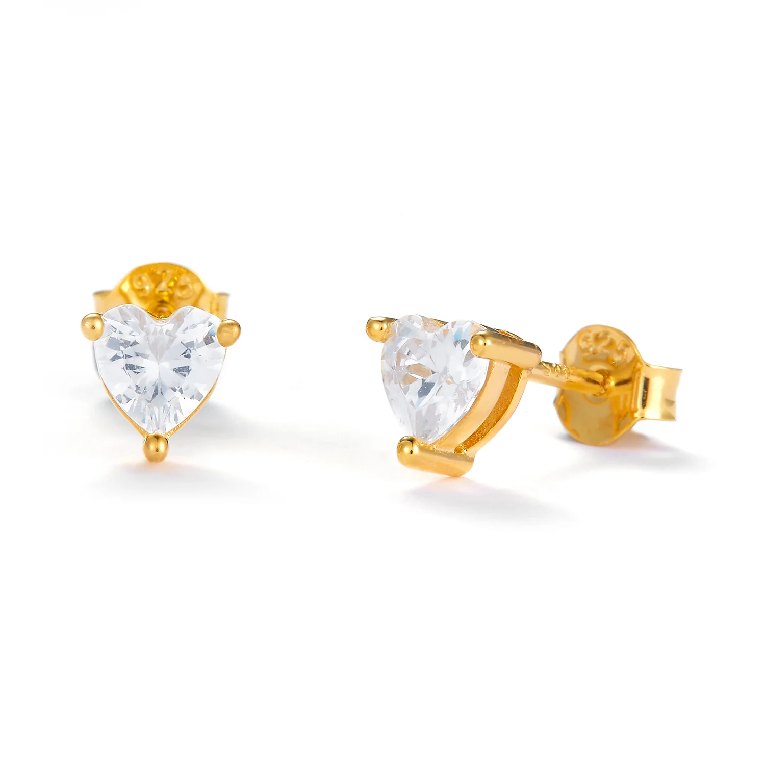 View Jewellery - Samara Medio ørestikker m. zirkonia - Forgyldt sølv