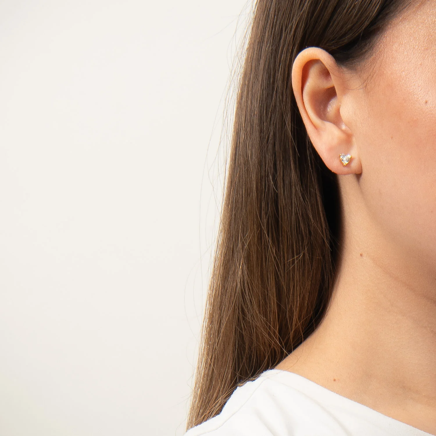 View Jewellery - Samara Medio ørestikker m. zirkonia - Forgyldt sølv - Image 2