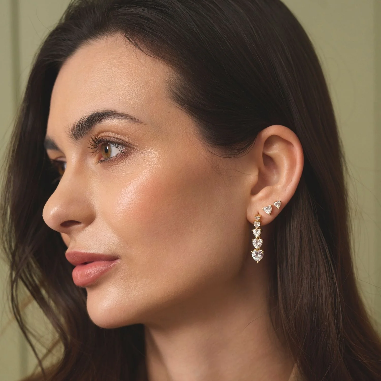 View Jewellery - Samara Medio ørestikker m. zirkonia - Forgyldt sølv - Image 8