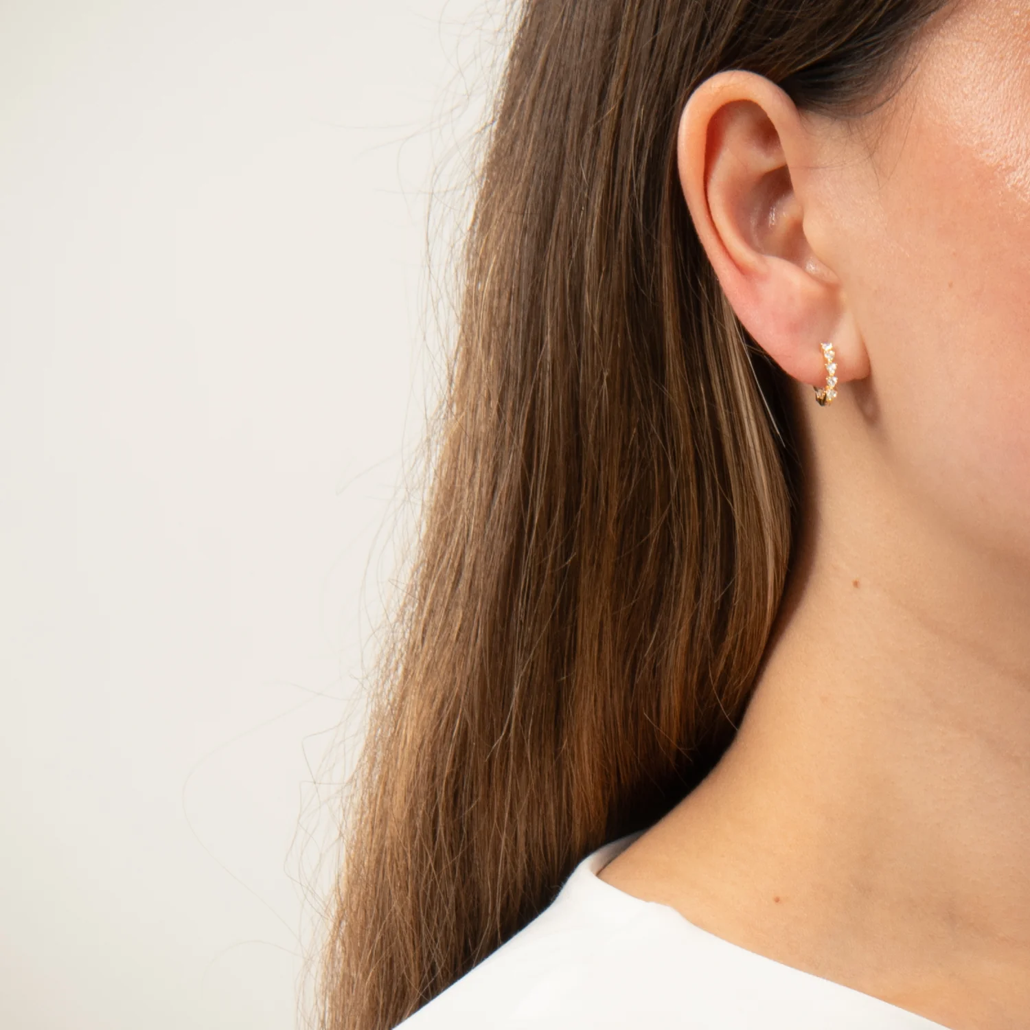 View Jewellery - Samara øreringe, 15 mm - Forgyldt sølv - Image 2