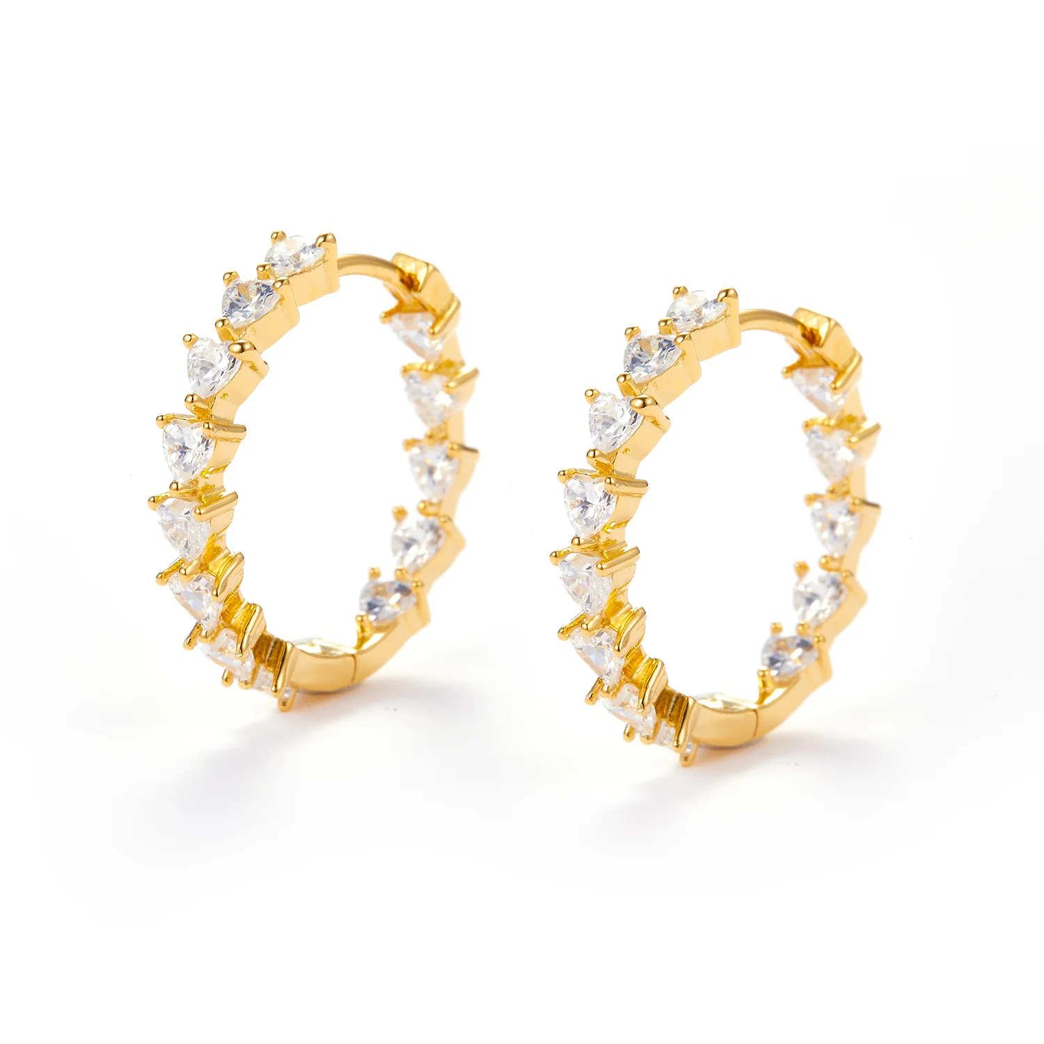 View Jewellery - Samara øreringe, 20 mm - Forgyldt sølv