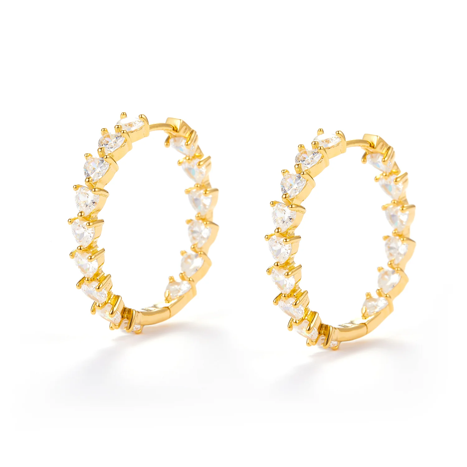 View Jewellery - Samara øreringe, 23 mm - Forgyldt sølv