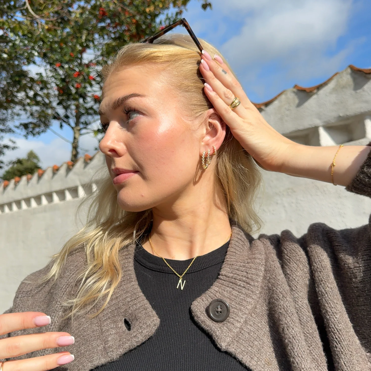 View Jewellery - Samara øreringe, 23 mm - Forgyldt sølv - Image 3