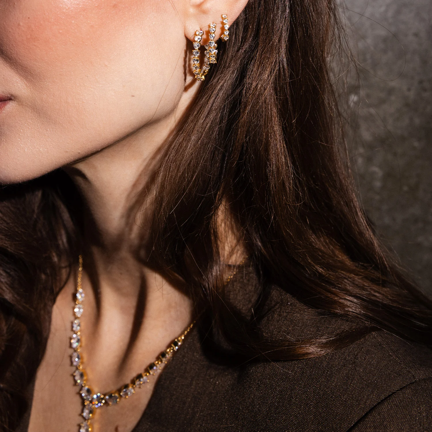 View Jewellery - Samara øreringe, 23 mm - Forgyldt sølv - Image 7
