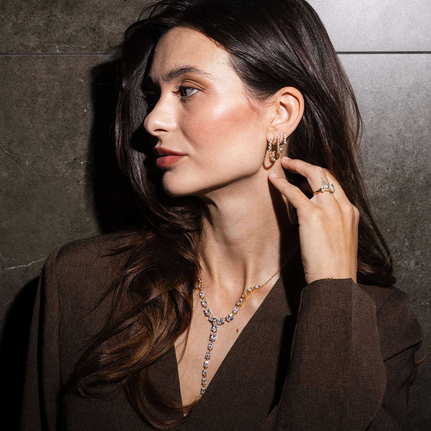 View Jewellery - Samara øreringe, 23 mm - Forgyldt sølv - Image 9