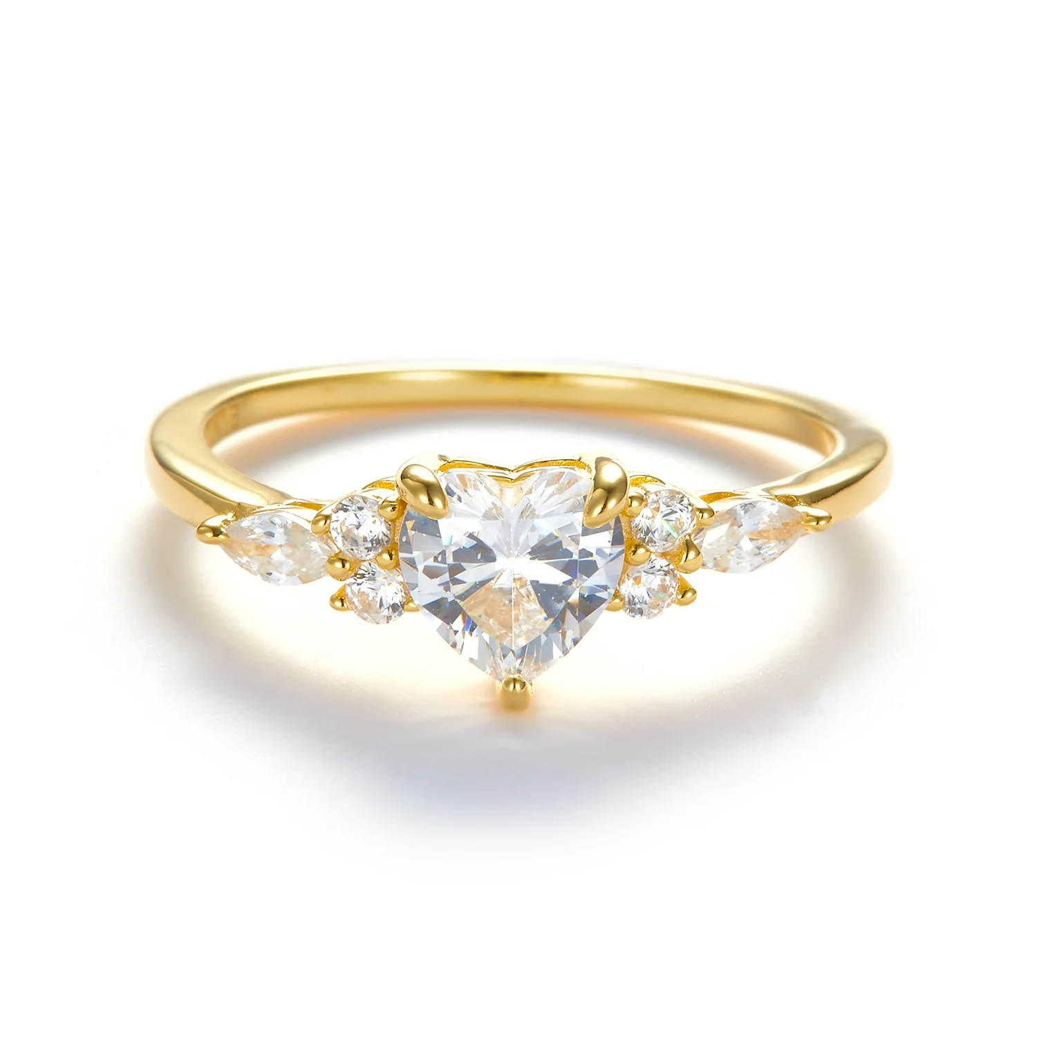 View Jewellery - Samara Sparkle ring m. zirkonia - Forgyldt sølv