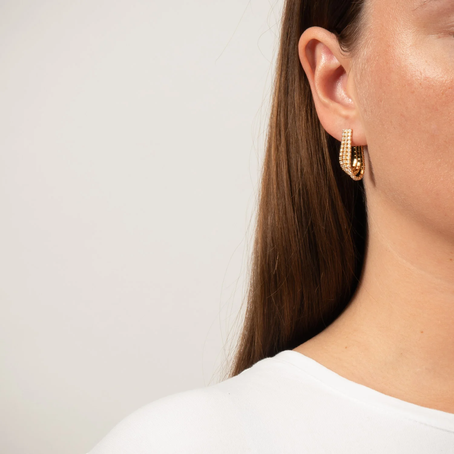 View Jewellery - Smille øreringe - Forgyldt sølv - Image 2